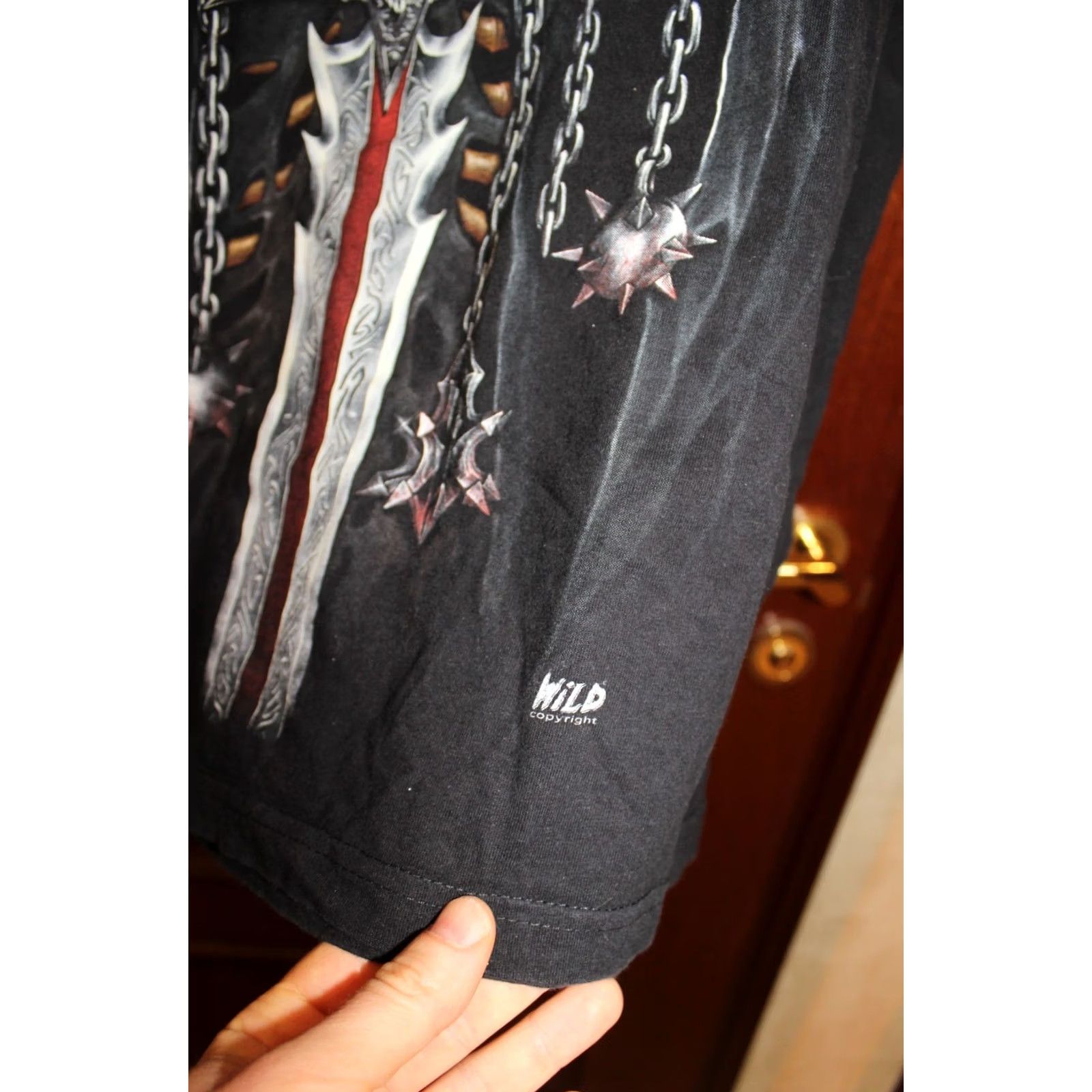 Vintage VINTAGE Wild Rock T-Shirt Mens L Black - Rock T-Shirt / Vintage / Men / L / Black / 53-68cm / 67-68cm Size US L / EU 52-54 / 3 - 3 Thumbnail