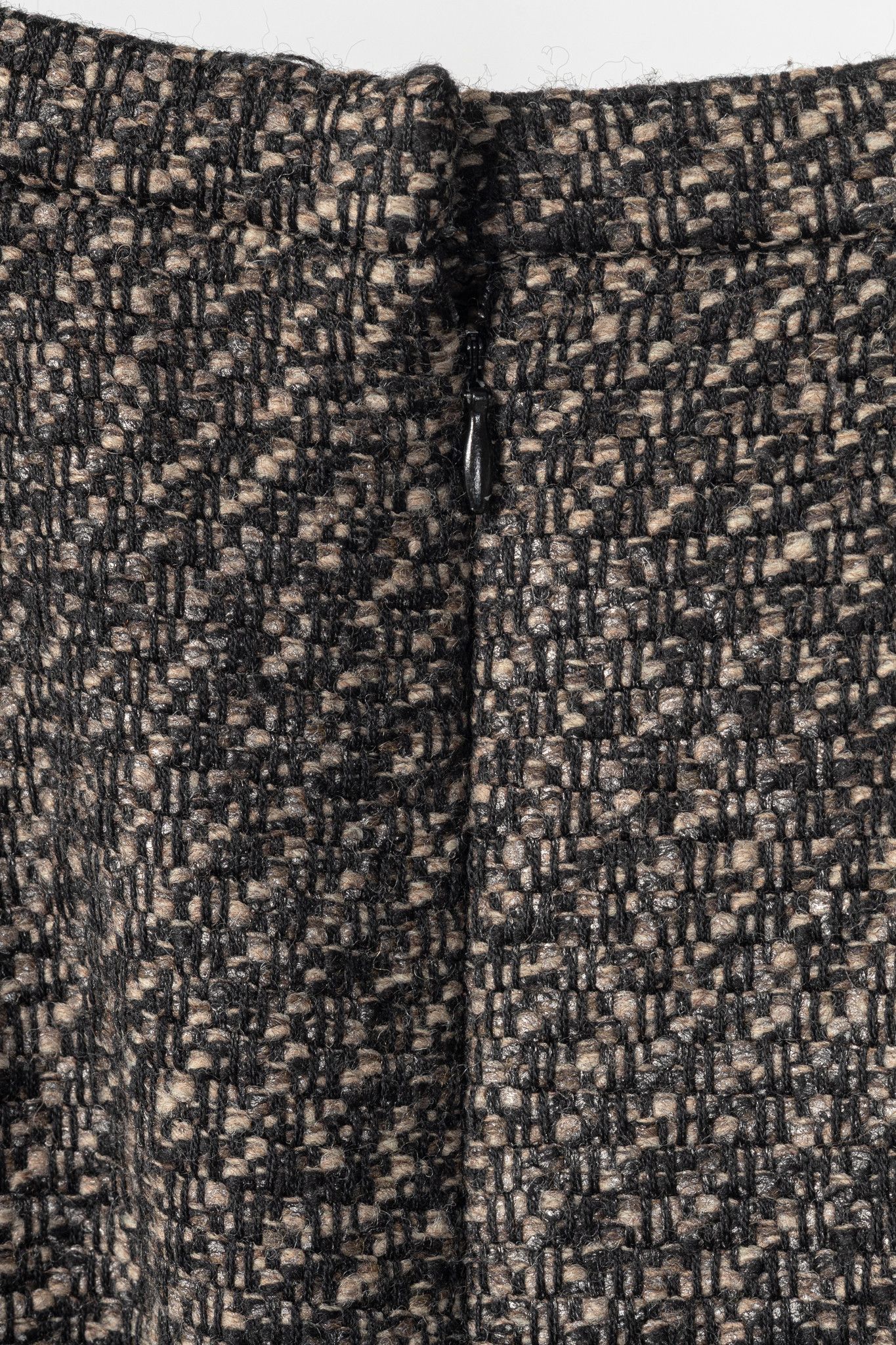 Oscar De La Renta Oscar de la Renta AW07 Runway Brown Wool-Tweed Fringe Skirt Size 30" / US 8 / IT 44 - 6 Thumbnail