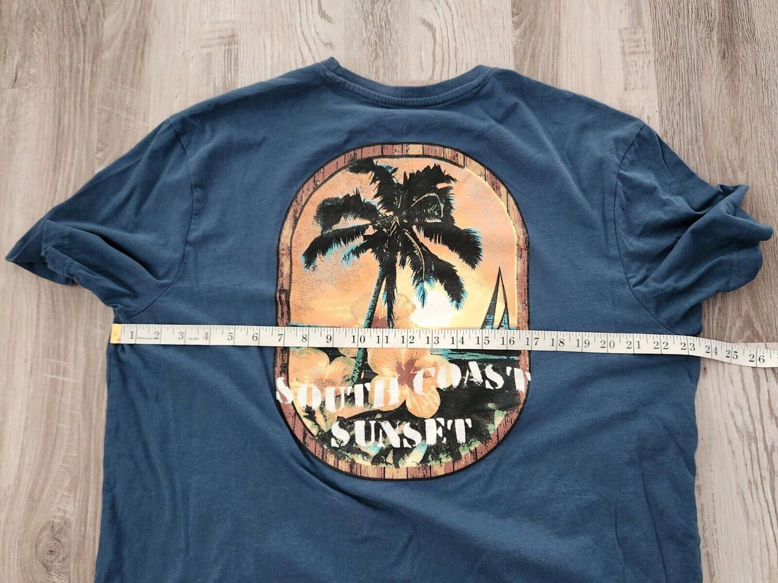 Designer Caribbean Joe Shirt Mens Extra Large Teal Sunset Size US XL / EU 56 / 4 - 4 Thumbnail