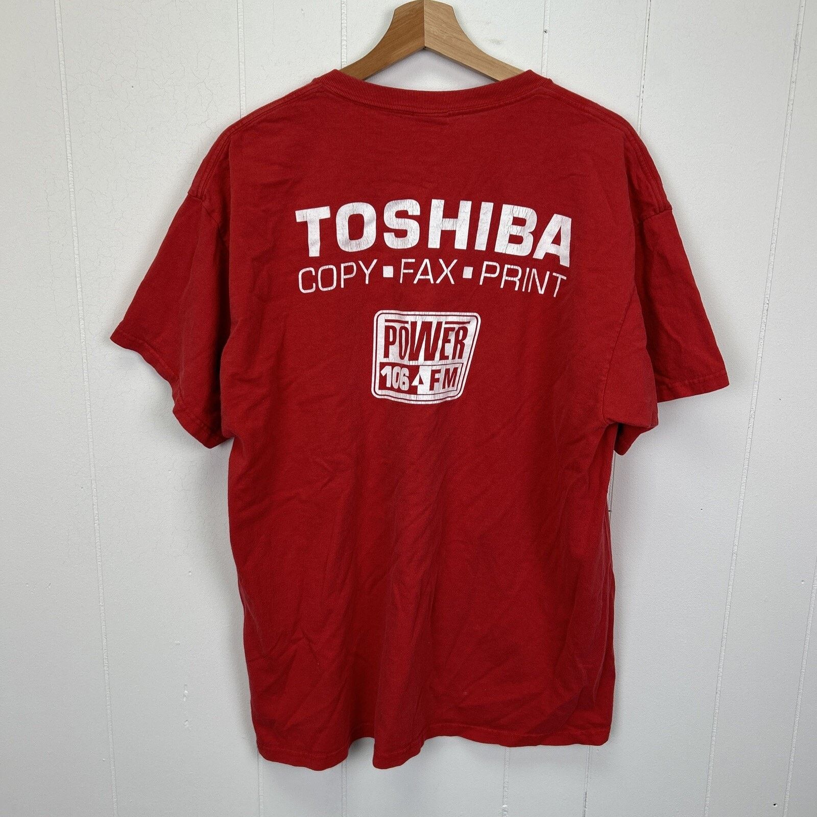 Fruit Of The Loom MLB Anaheim Angels Baseball Power 106 Toshiba T-Shirt XL Size US XL / EU 56 / 4 - 4 Thumbnail