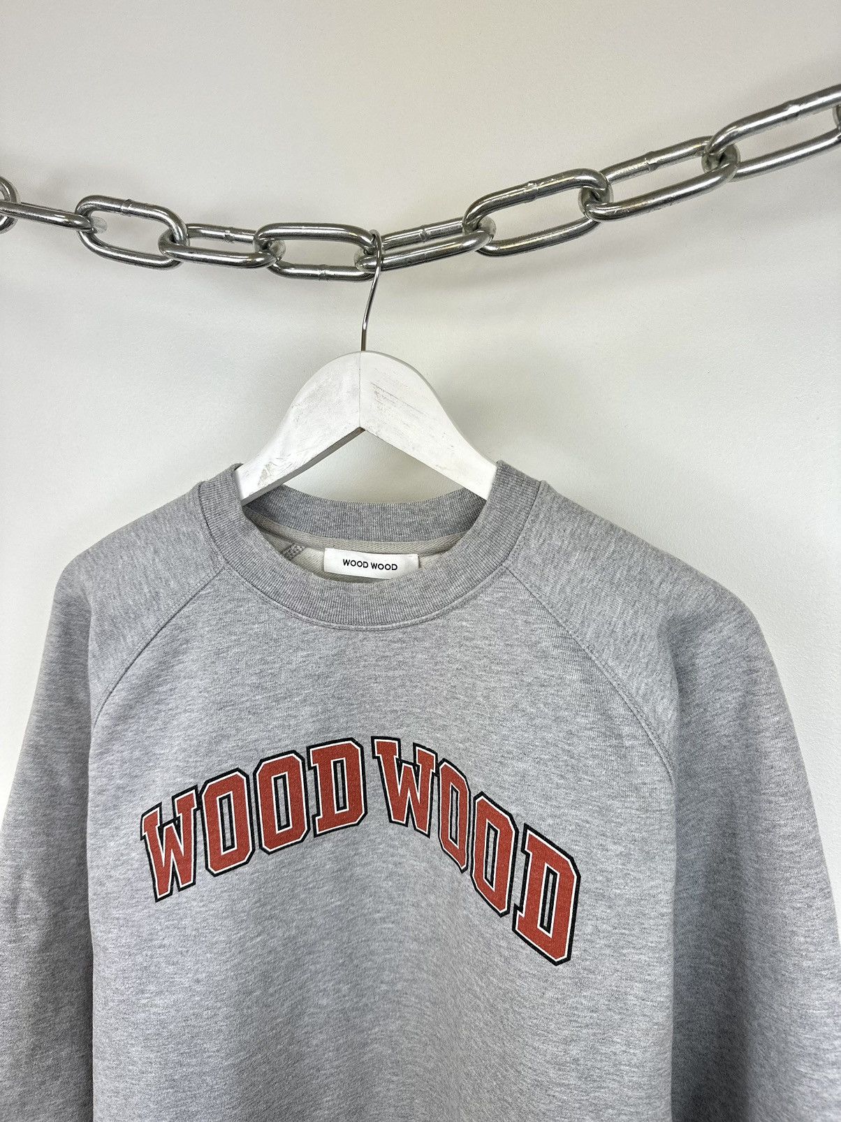 Wood Wood Vintage Wood Wood Casual Baggy Y2K Avant Garde Sweatshirt Size US L / EU 52-54 / 3 - 3 Thumbnail
