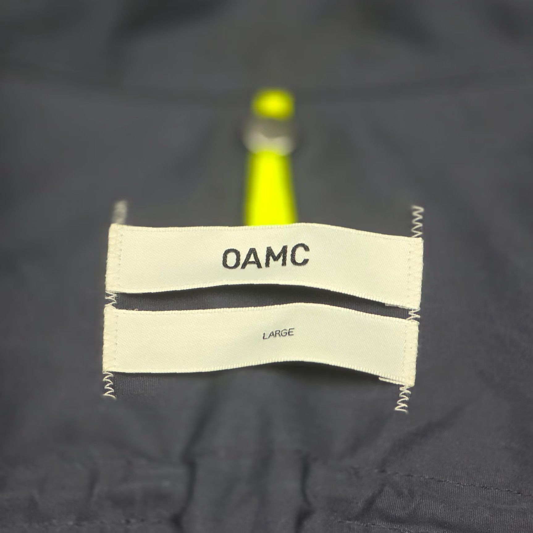 OAMC OAMC Cord Shirt Men's Large Black Snap Pocket Cotton Made Italy Pit Stains Size US L / EU 52-54 / 3 - 7 Thumbnail