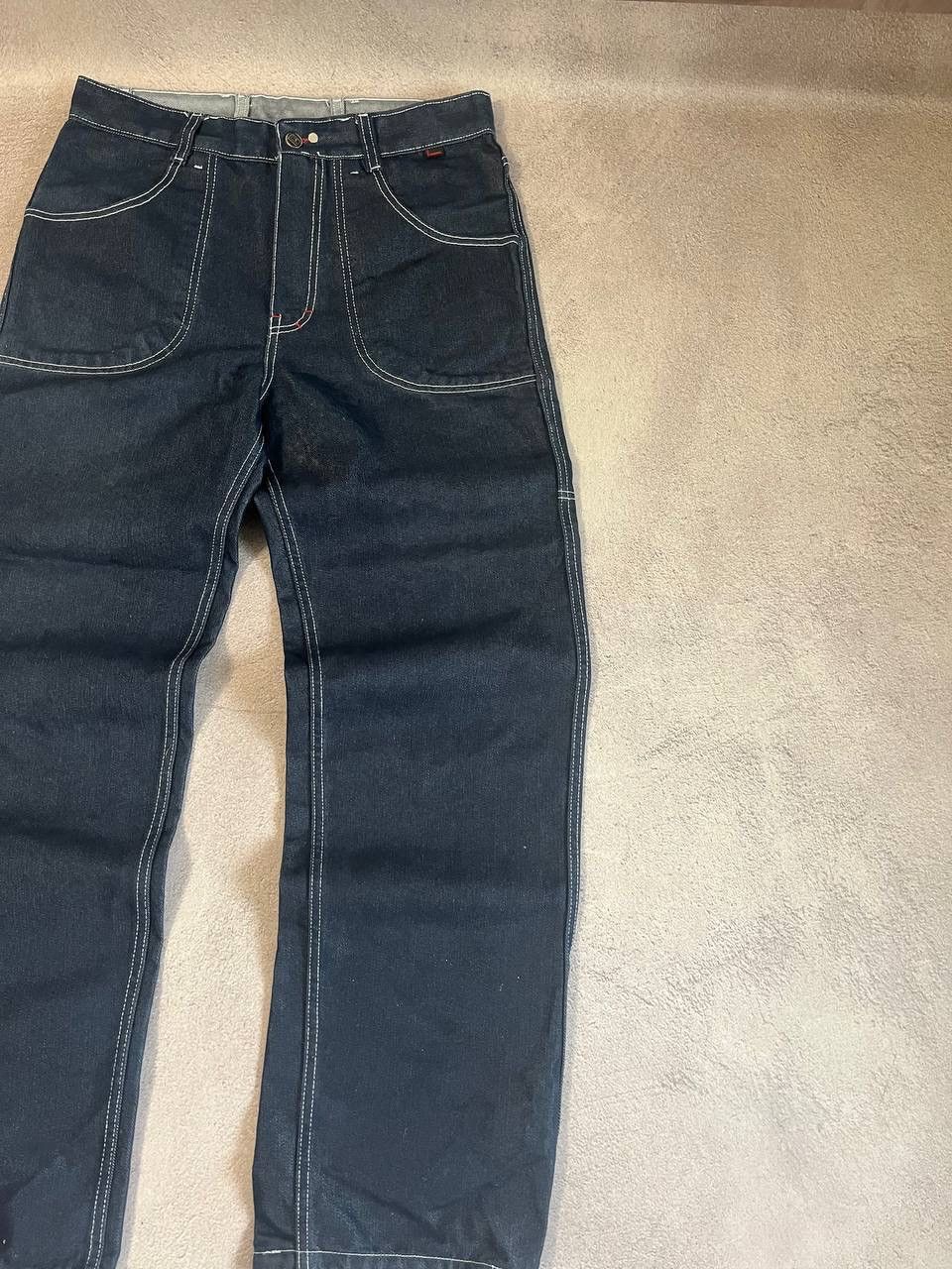Japanese Brand Reversible pants Faded denim thrashed y2k distressed jeans Size US 32 / EU 48 - 6 Thumbnail