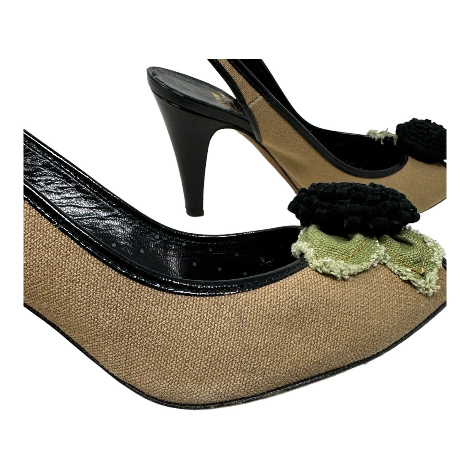 Moschino Moschino peep toes sling back heels size 39 US8 Size US 8 / IT 38 - 7 Thumbnail