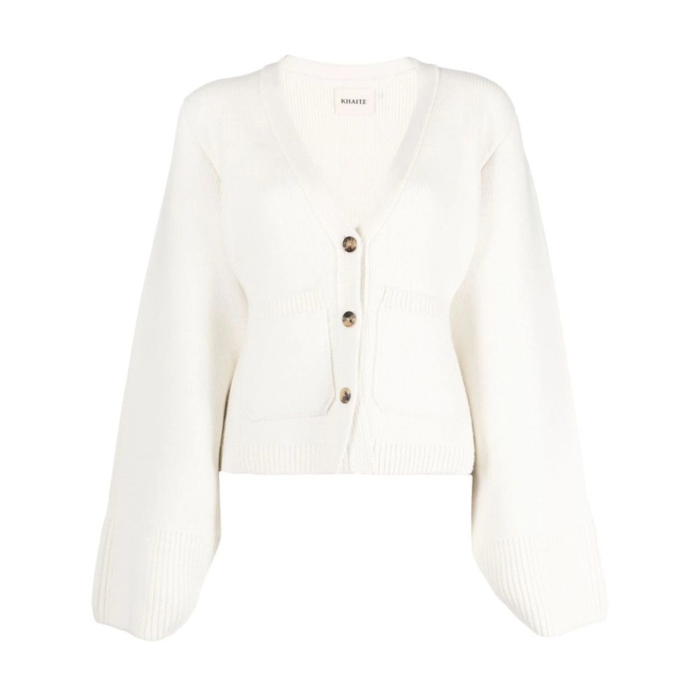 KHAITE Khaite WHITE Knitwear - Cardigans Size M / US 6-8 / IT 42-44 - 1 Thumbnail