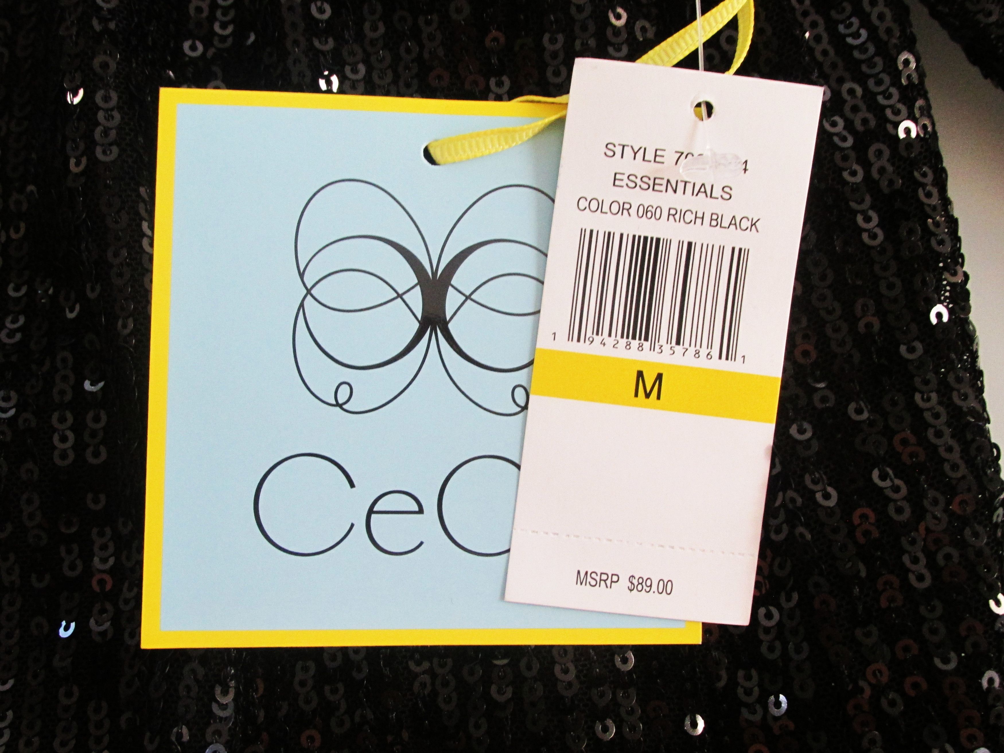 Other CeCe (NWT) Women's One Shoulder Sequined Top Size Med Size M / US 6-8 / IT 42-44 - 6 Thumbnail