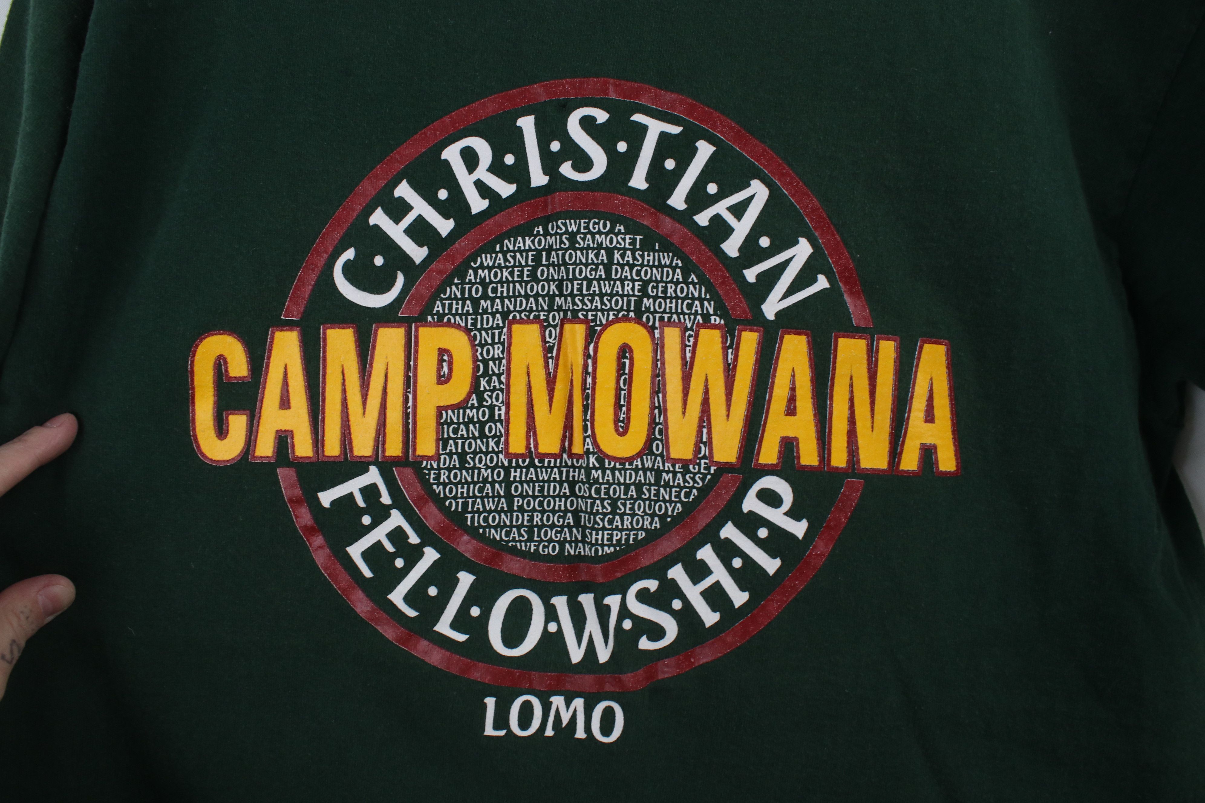 Vintage Vintage 90s Christian Fellowship Camp Mowana T-Shirt USA Size US L / EU 52-54 / 3 - 4 Thumbnail