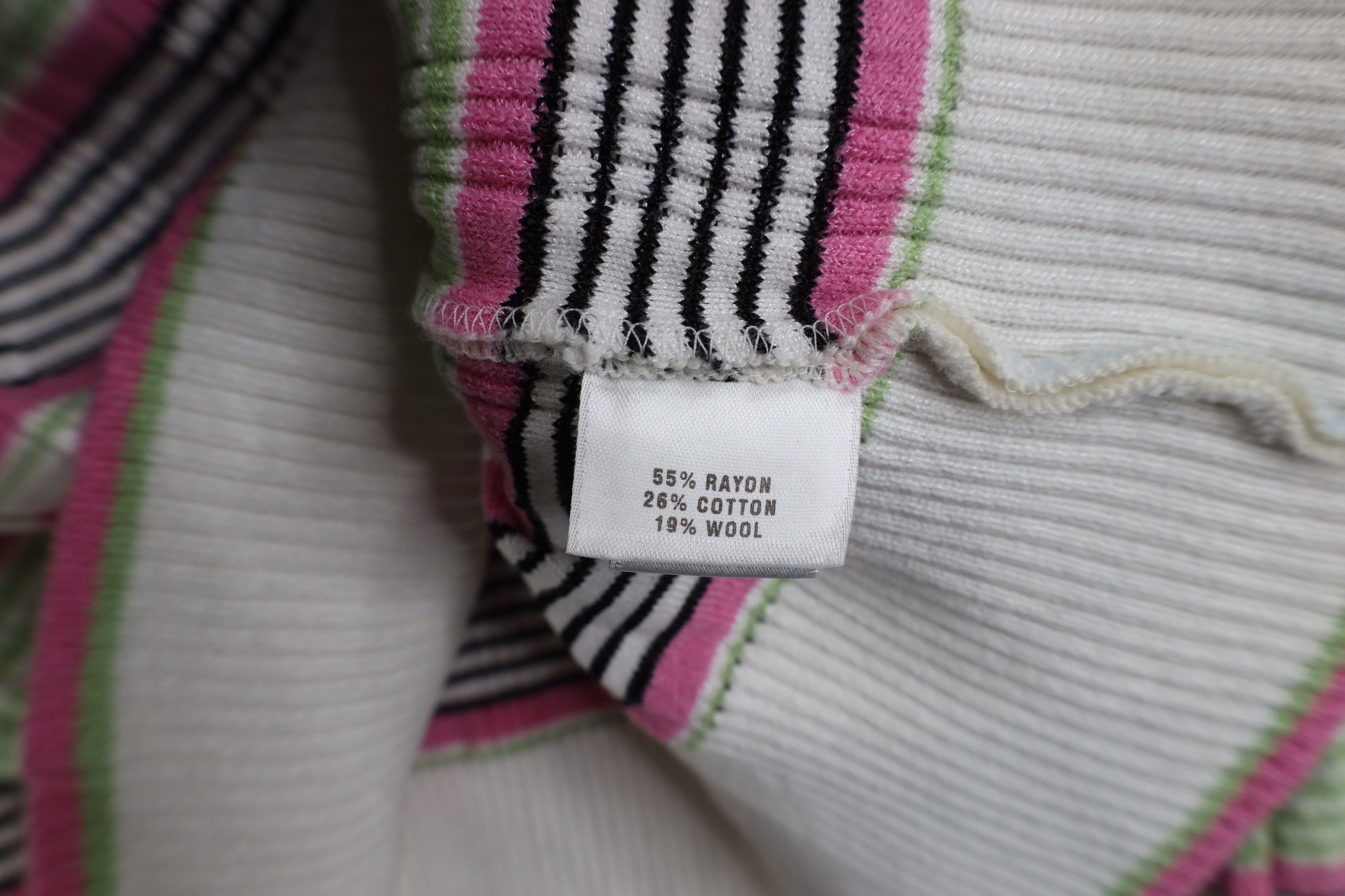 St. John Vintage St John Sport Ribbed Knit Half Zip Sweater Plaid Size L / US 10 / IT 46 - 9 Thumbnail