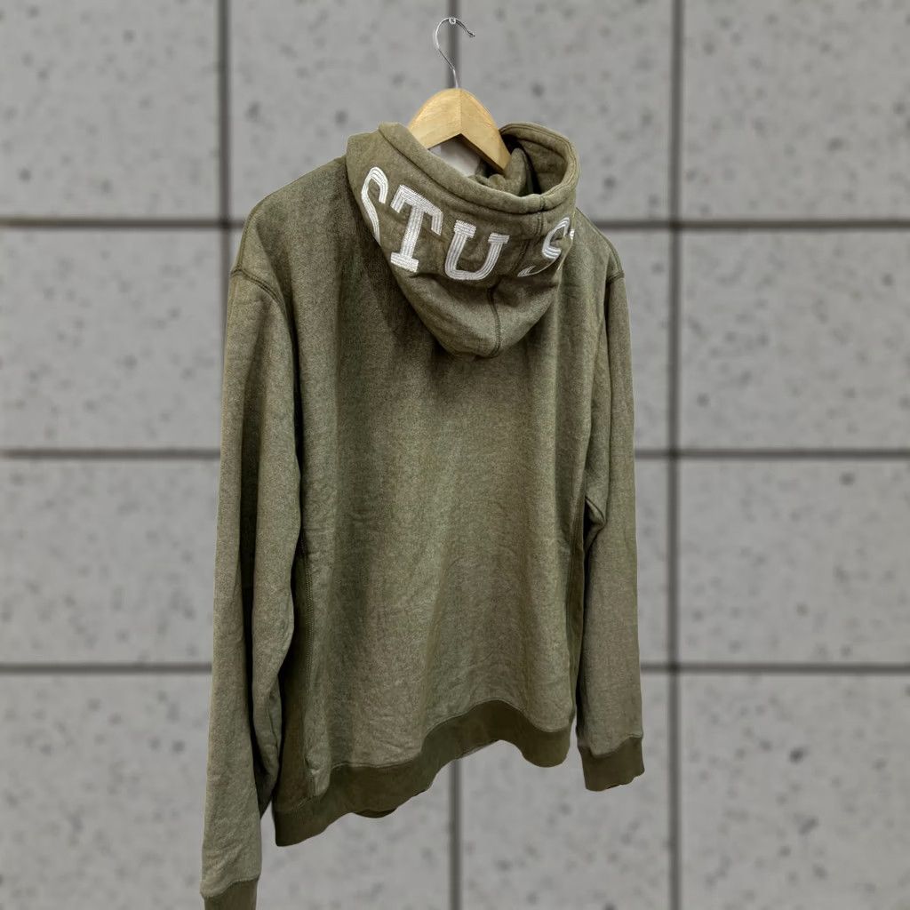 Logo 7 VINTAGE Stussy Hoodie Mens L Khaki Logo Zip Hooded Pullover Size US L / EU 52-54 / 3 - 1 Thumbnail