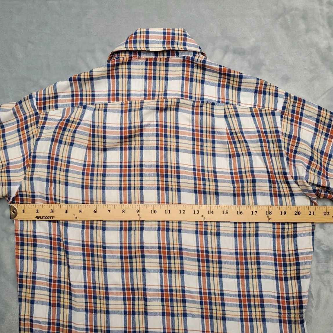 Eddie Bauer VINTAGE Eddie Bauer Shirt Mens M Blue Red Plaid Brushed Twill 70s Retro Button-Up Short Sleeve Casual Workwear Mens Size US M / EU 48-50 / 2 - 7 Thumbnail