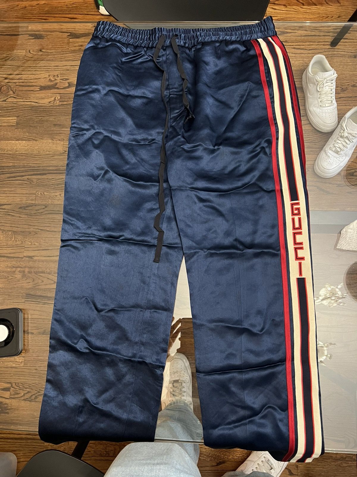 Gucci Gucci Blue Casual Pants with Side Stripes Size US 32 / EU 48 - 2 Thumbnail