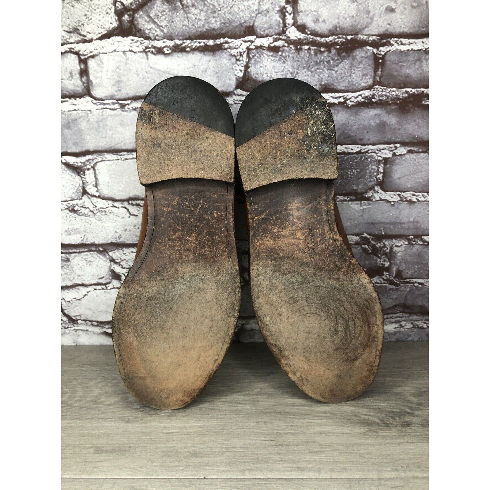 Frye The Frye Co. John A Frye Brown Leather Pebbled Oxfords Shoes Size US 11 / EU 44 - 18 Thumbnail