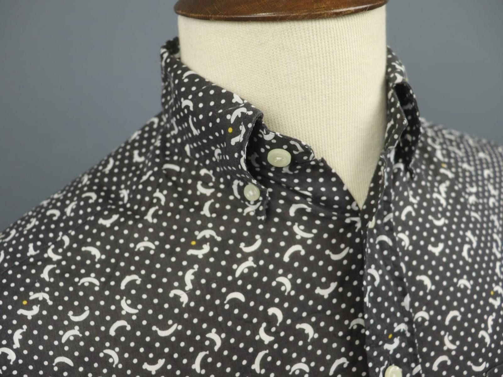 Eton Eton Multi Polka Dot Cotton Collared Dress Shirt Size S Size 36R - 5 Thumbnail