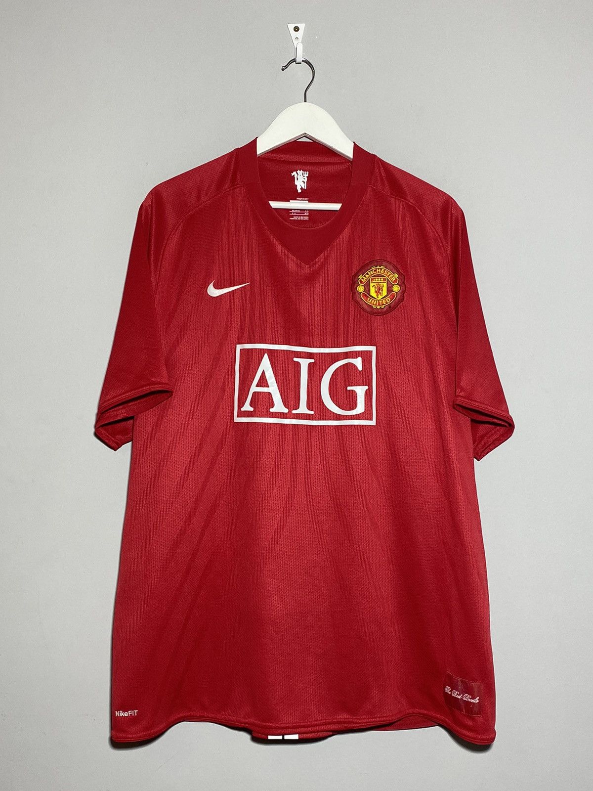 Nike Nike Manchester United 2007-09 Home Football Shirt Size US XXL / EU 58 / 5 - 1 Thumbnail