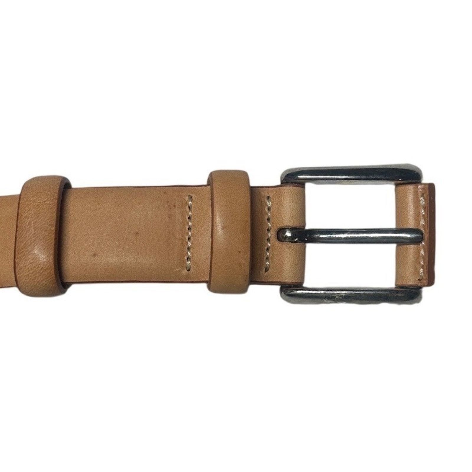 Orvis Orvis Genuine Leather Belt Silver Buckle Size 44 110 Size 44 - 3 Thumbnail
