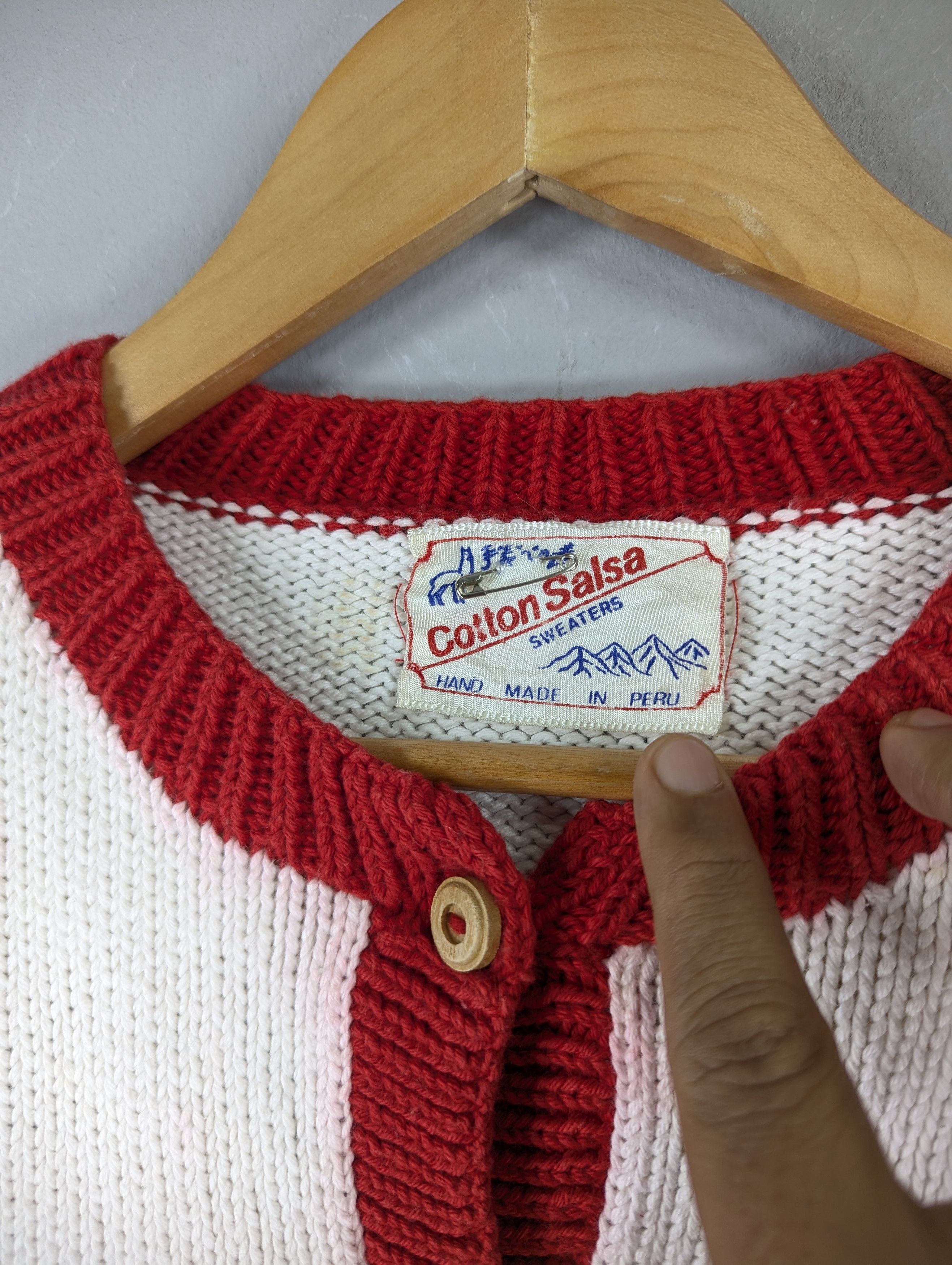 Vintage Vintage Cotton Salsa Cable Knit Art Of School Cardigan Size M / US 6-8 / IT 42-44 - 10 Thumbnail