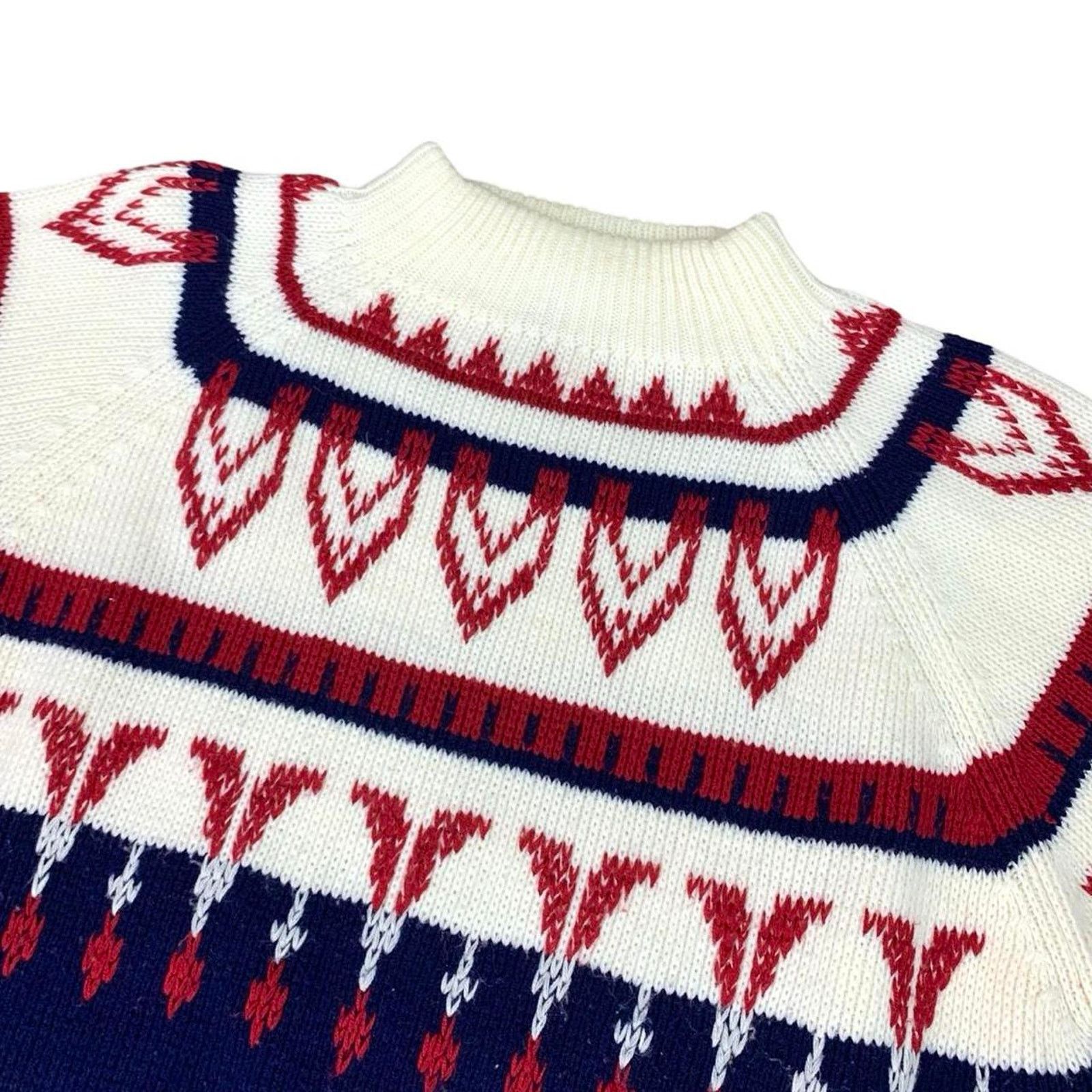 Vintage Vintage 80s Knit JCPenney Winter Turtleneck Sweater Size M / US 6-8 / IT 42-44 - 2 Thumbnail