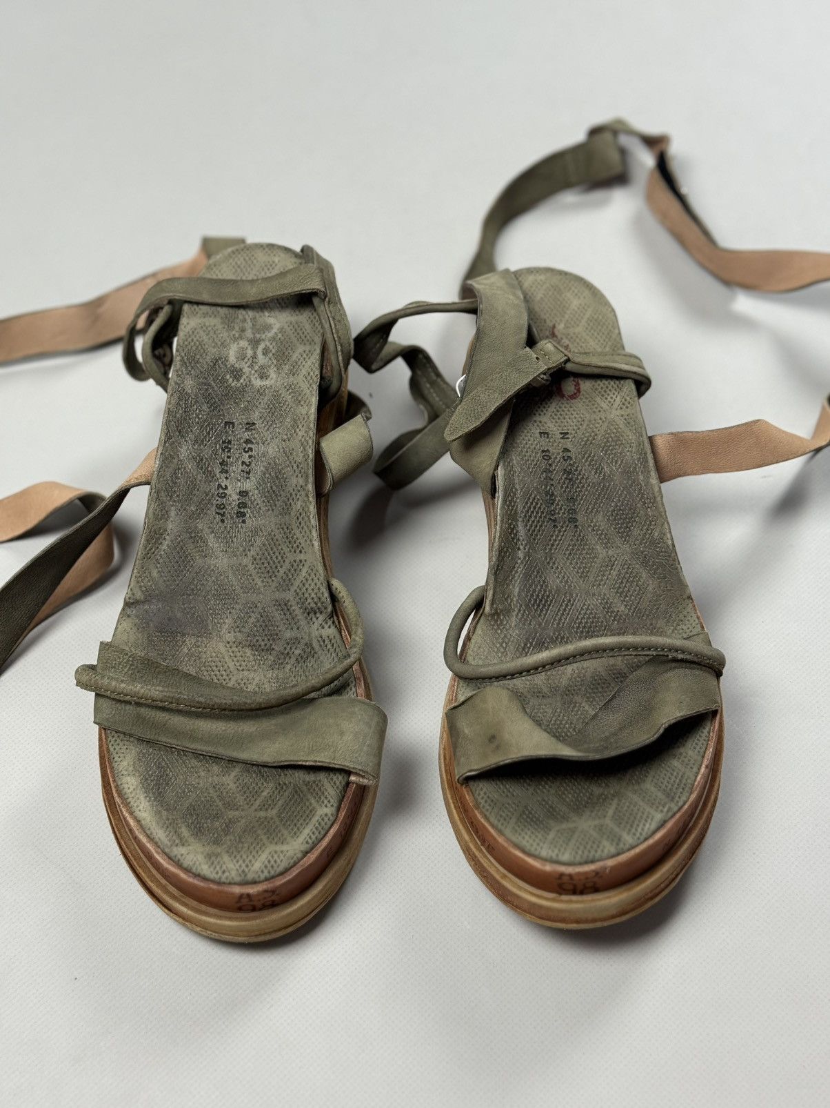 A.S.98 A.S. 98 Airstep Lagos Leather Strappy Platform Sandals Size US 11 / IT 41 - 7 Thumbnail