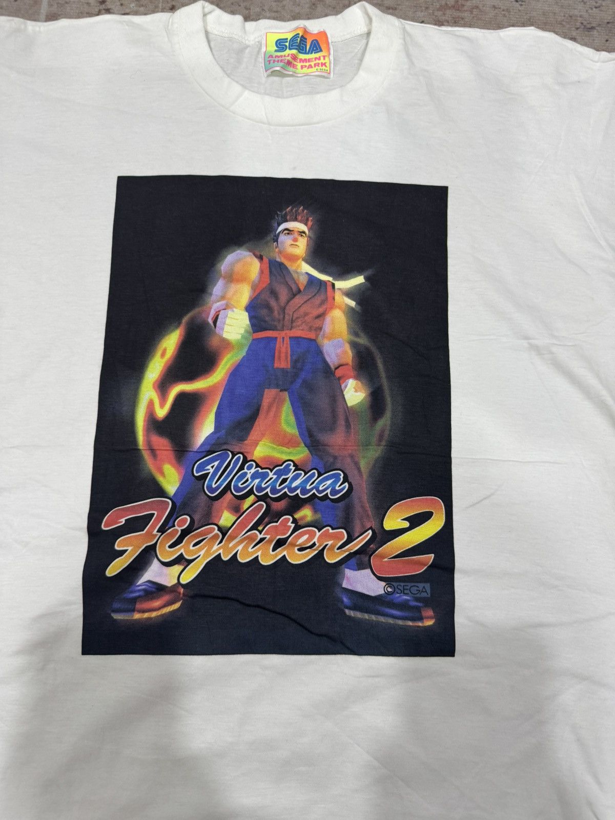 Vintage vintage SEGA - VIRTUAL FIGHTER single stitch tee Size US L / EU 52-54 / 3 - 3 Thumbnail