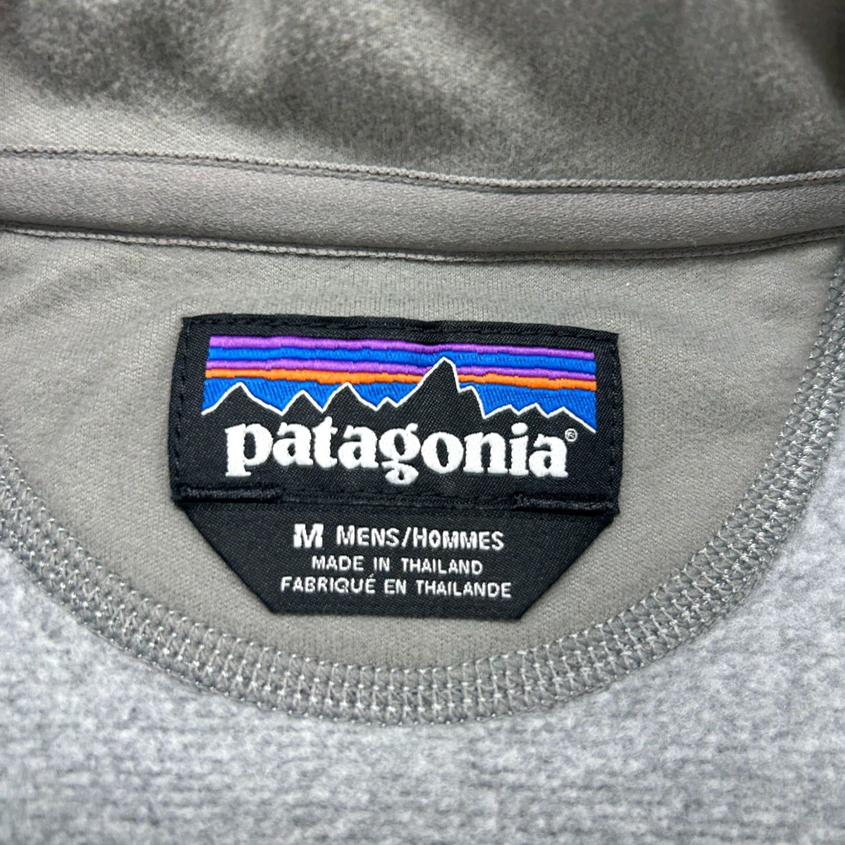 Patagonia Patagonia Pullover Sweatshirt Men M Heather Gray 1/4 Zip Fleece Snap Button Logo Mock Neck Regular Pockets College Vintage No Size US M / EU 48-50 / 2 - 4 Thumbnail