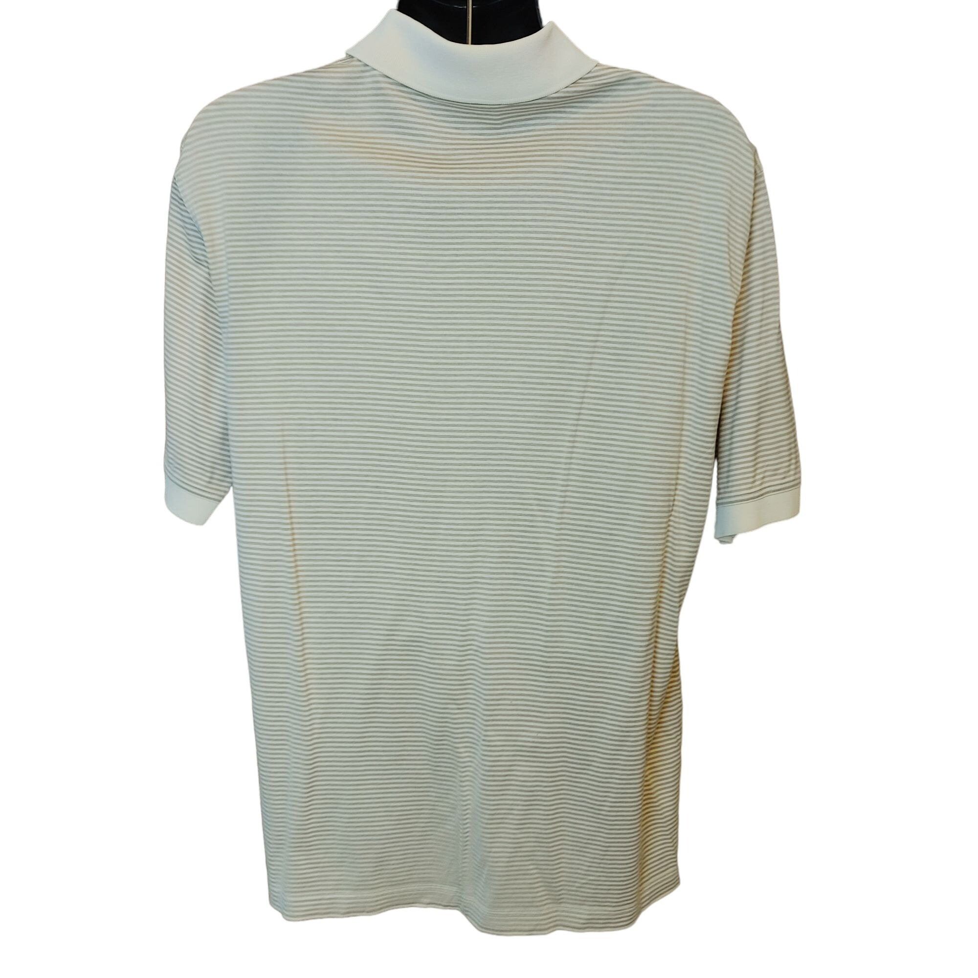 Other SLAZENGER Widgi Creek Golf Club Mens L Tan Striped Polo Golf Size US L / EU 52-54 / 3 - 2 Thumbnail