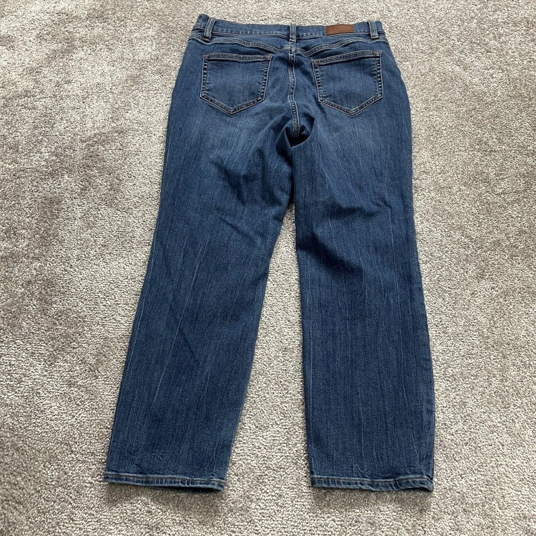 Lands' End Lands' End Denim Jeans Womens 10 Blue Straight Leg High Rise 31x25 Jeans Womens Regular 5-Pocket Design Size 32" / US 10 / IT 46 - 2 Thumbnail