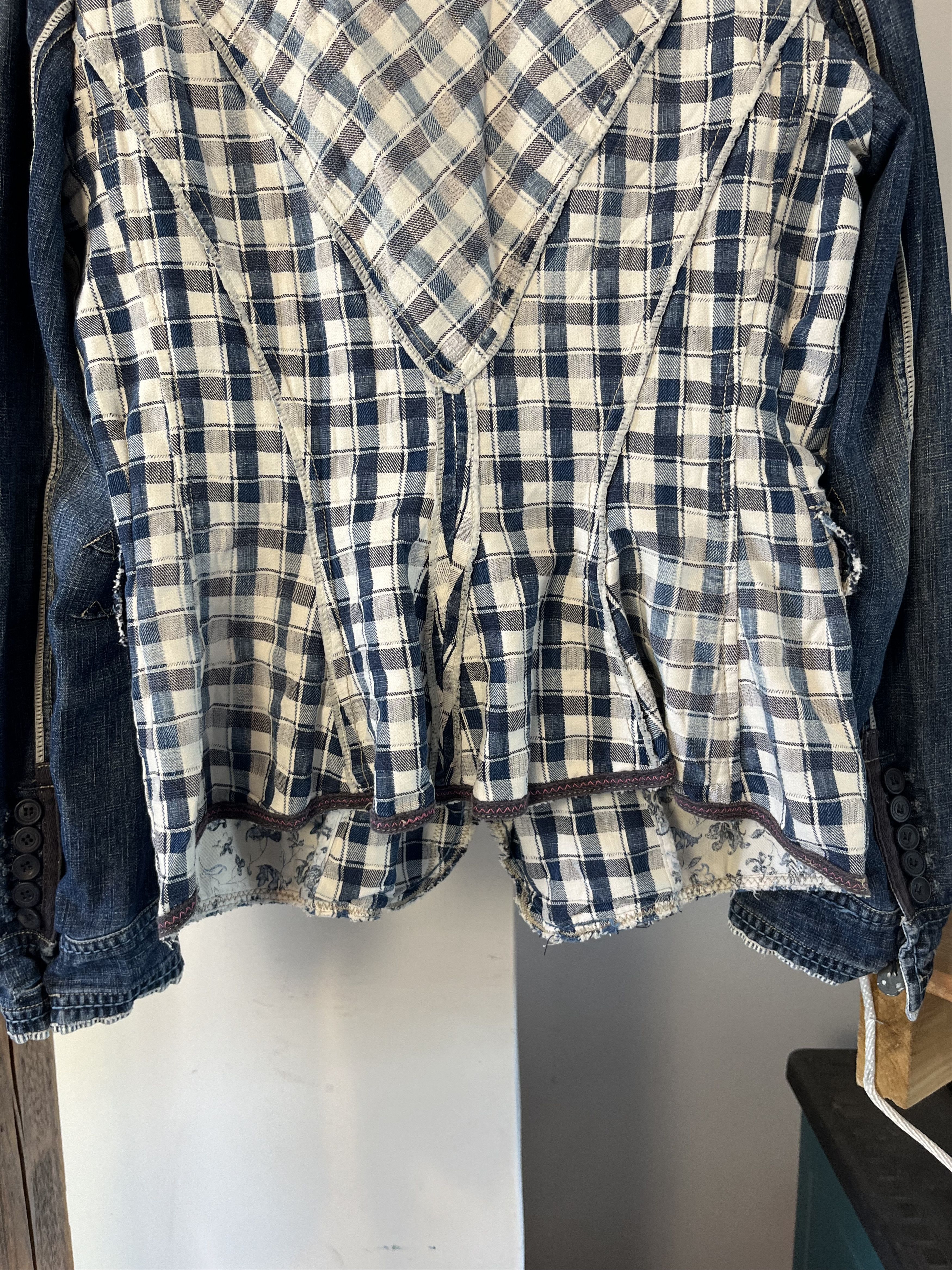 Designer × Marithe + Francois Girbaud × Vintage 90s Marithe Francois Girbaud Blazer Jacket Size S / US 4 / IT 40 - 7 Thumbnail