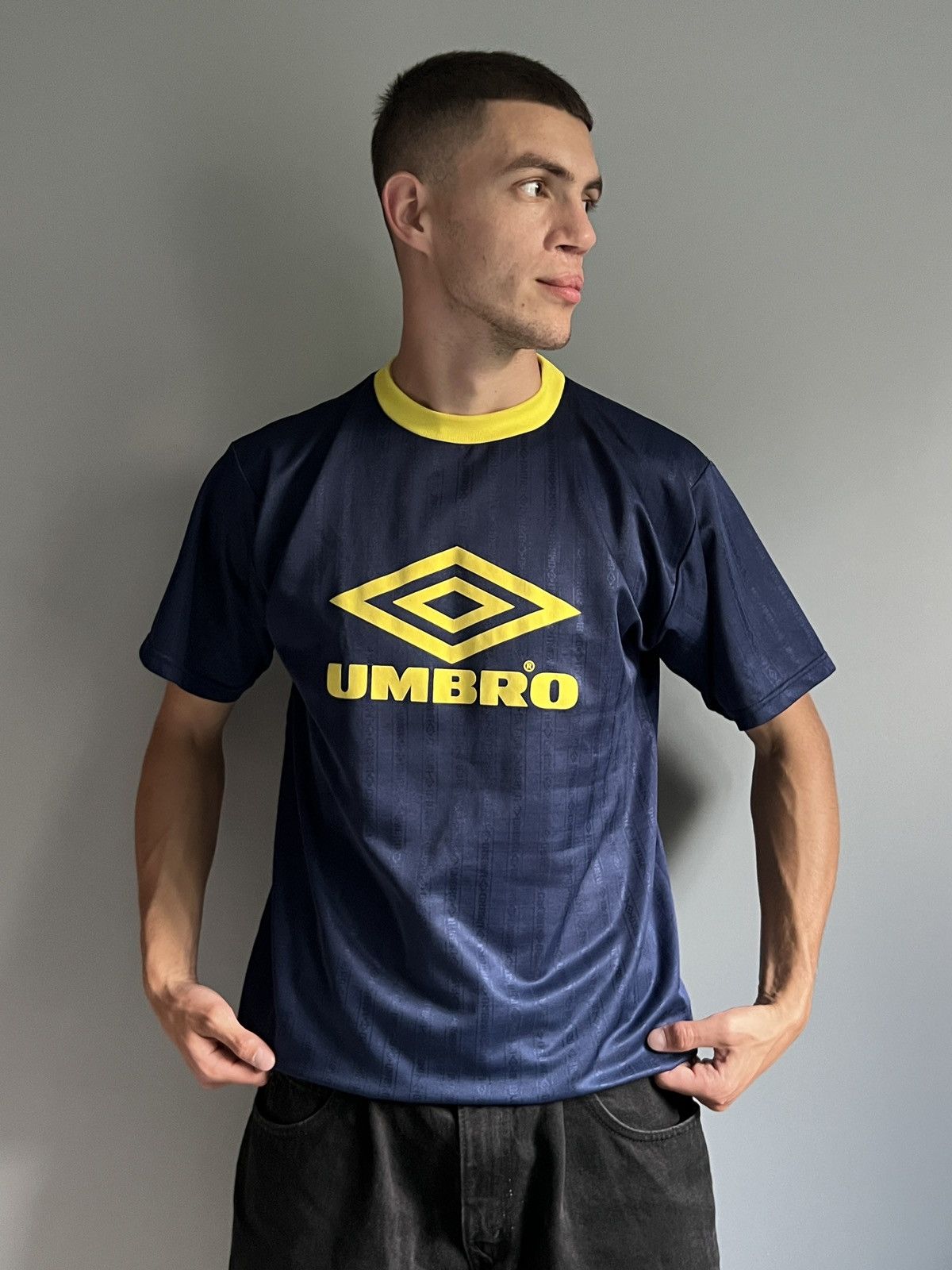 Other Vintage Umbro Big Logo Blokecore Soccer Jersey Size US M / EU 48-50 / 2 - 2 Thumbnail