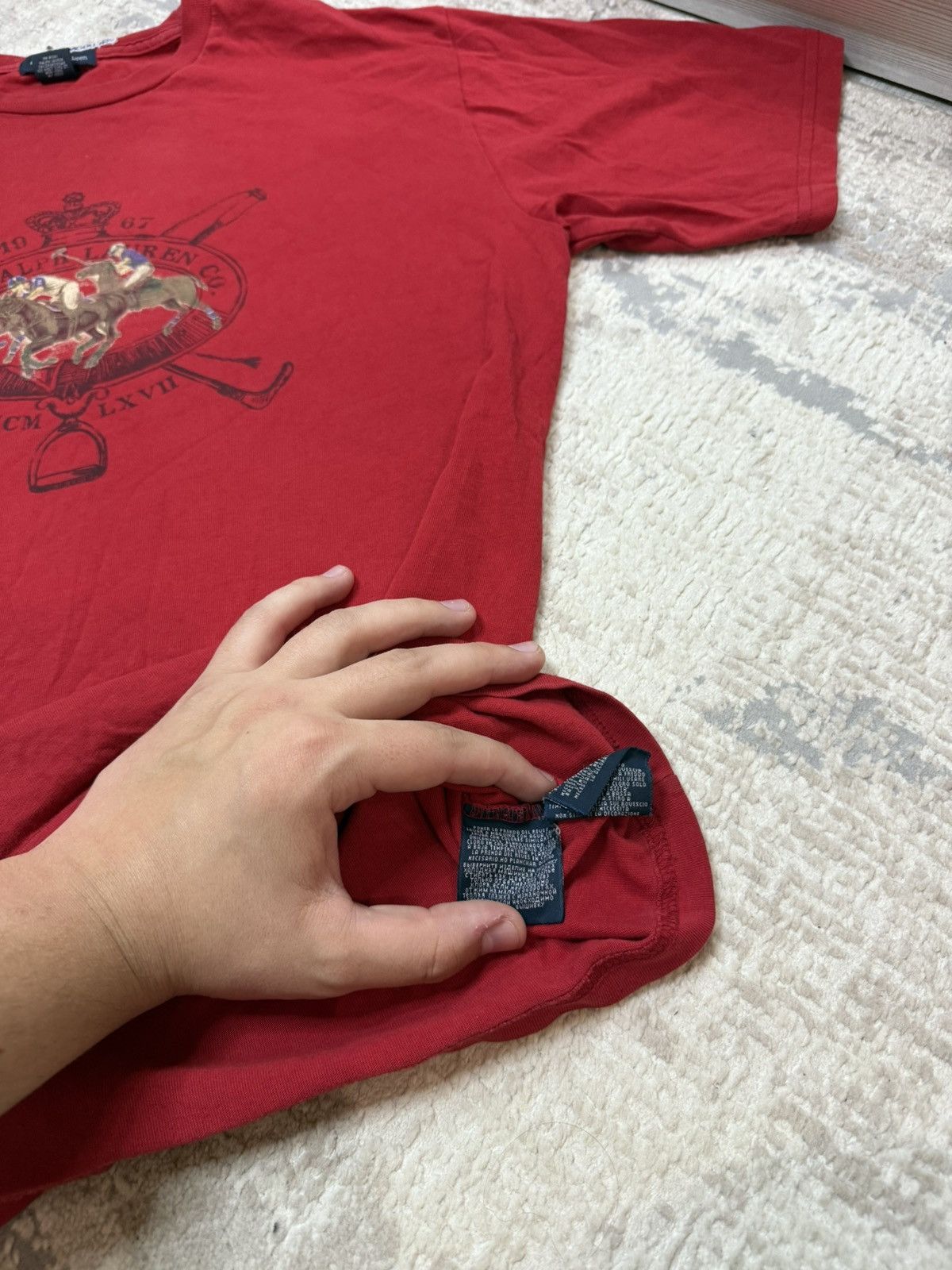 Other Vintage Ralph Lauren Polo Team Tee (Youth L / Fits M-L) Size US M / EU 48-50 / 2 - 5 Thumbnail