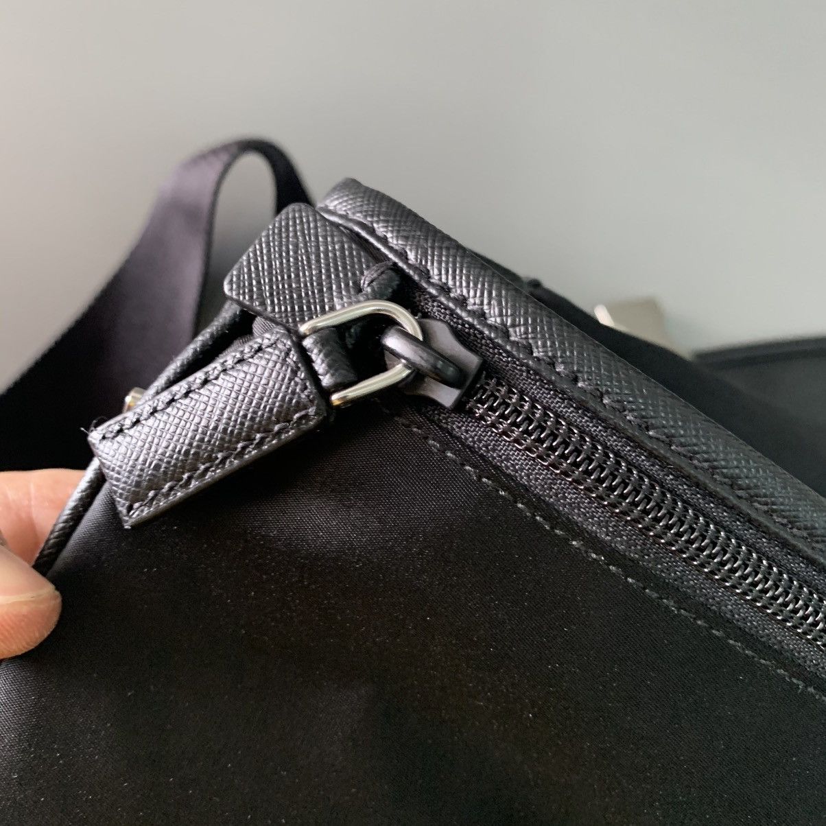 Prada Prada Nylon Black Mesengger Bag Size ONE SIZE - 18 Thumbnail