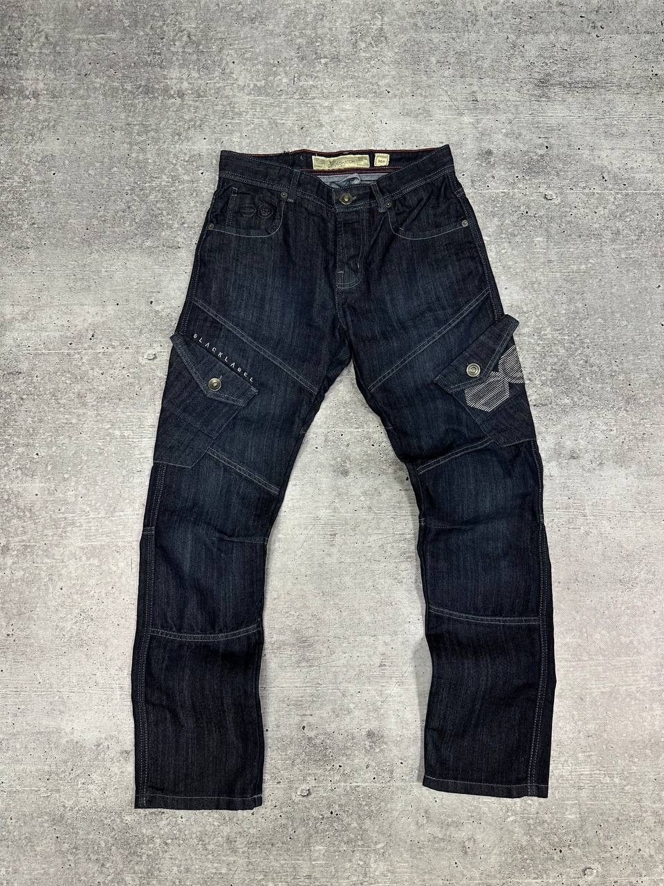 Japanese Brand × Vintage Vintage Denim Cross Hatch Cargo Japanese Pants Size US 30 / EU 46 - 1 Thumbnail