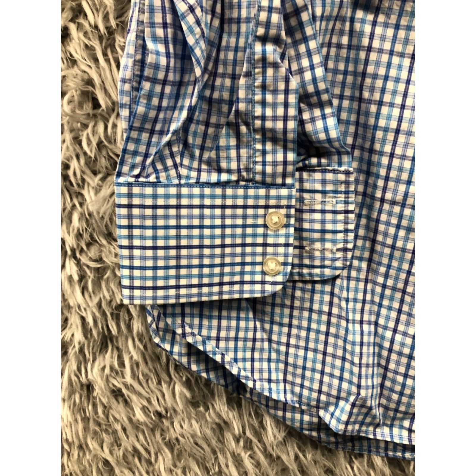 Charles Tyrwhitt Charles Tyrwhitt Shirt Size 15.5 Mens Long Sleeve Spread Collar Blue Classic Fit Size US L / EU 52-54 / 3 - 3 Thumbnail