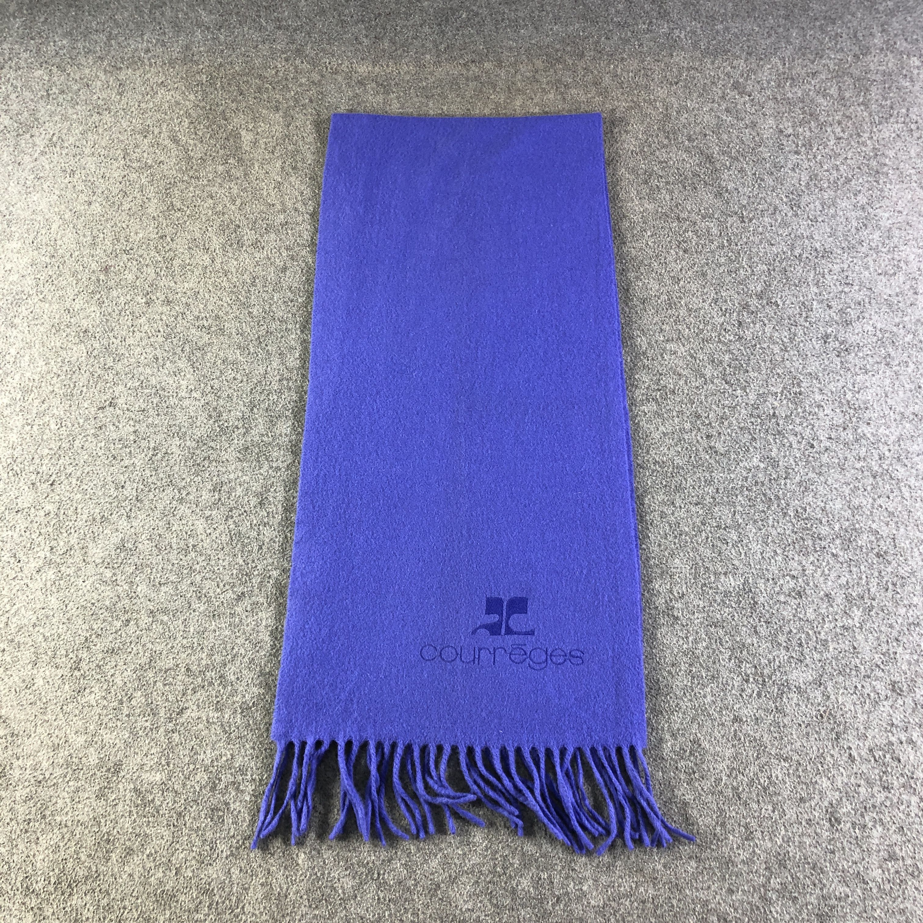Courreges Wool Scarf Muffler Neckwear V2719