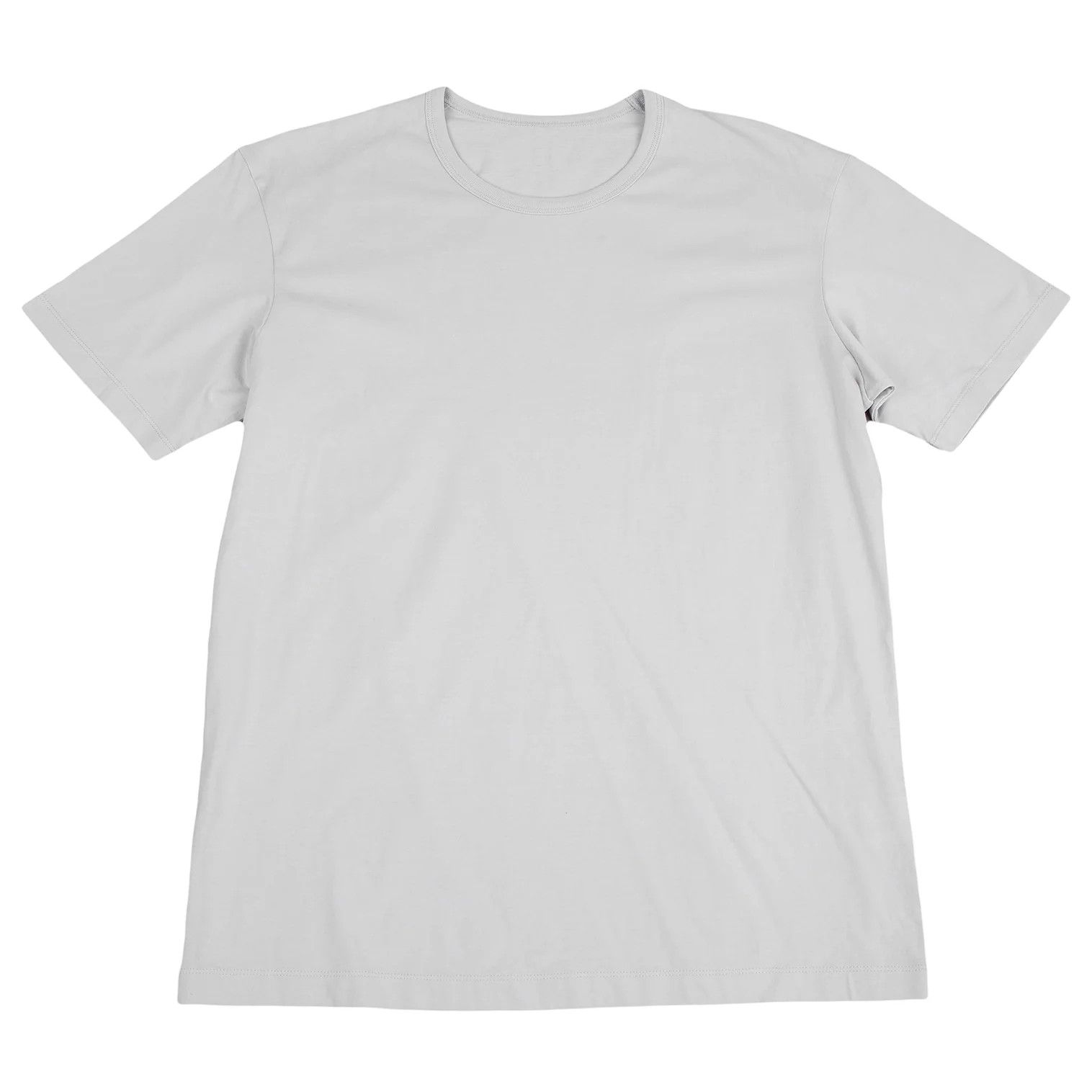 Issey Miyake Cotton Back Logo T-Shirt in Light Gray, Size 3 Size US L / EU 52-54 / 3 - 1 Thumbnail