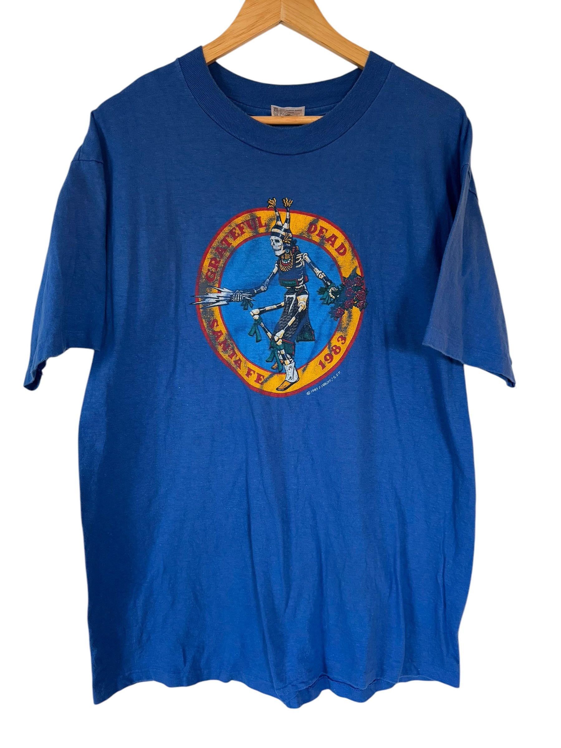 Grateful Dead Vintage 1983 Grateful Dead Sante Fe Concert T-shirt Size US XL / EU 56 / 4 - 1 Thumbnail