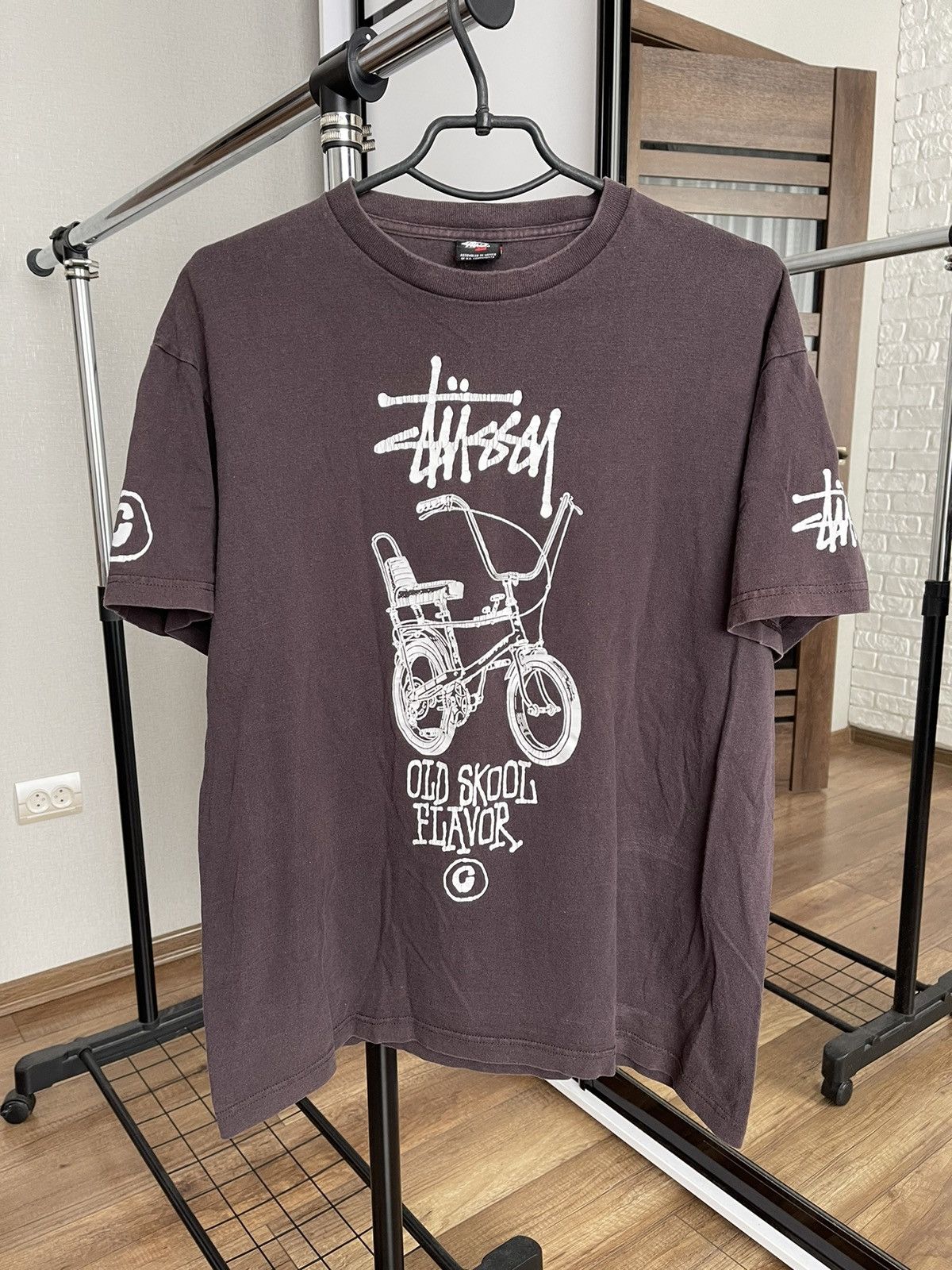 Stussy Old Skool Flavor Vintage T-Shirt Tee 90s