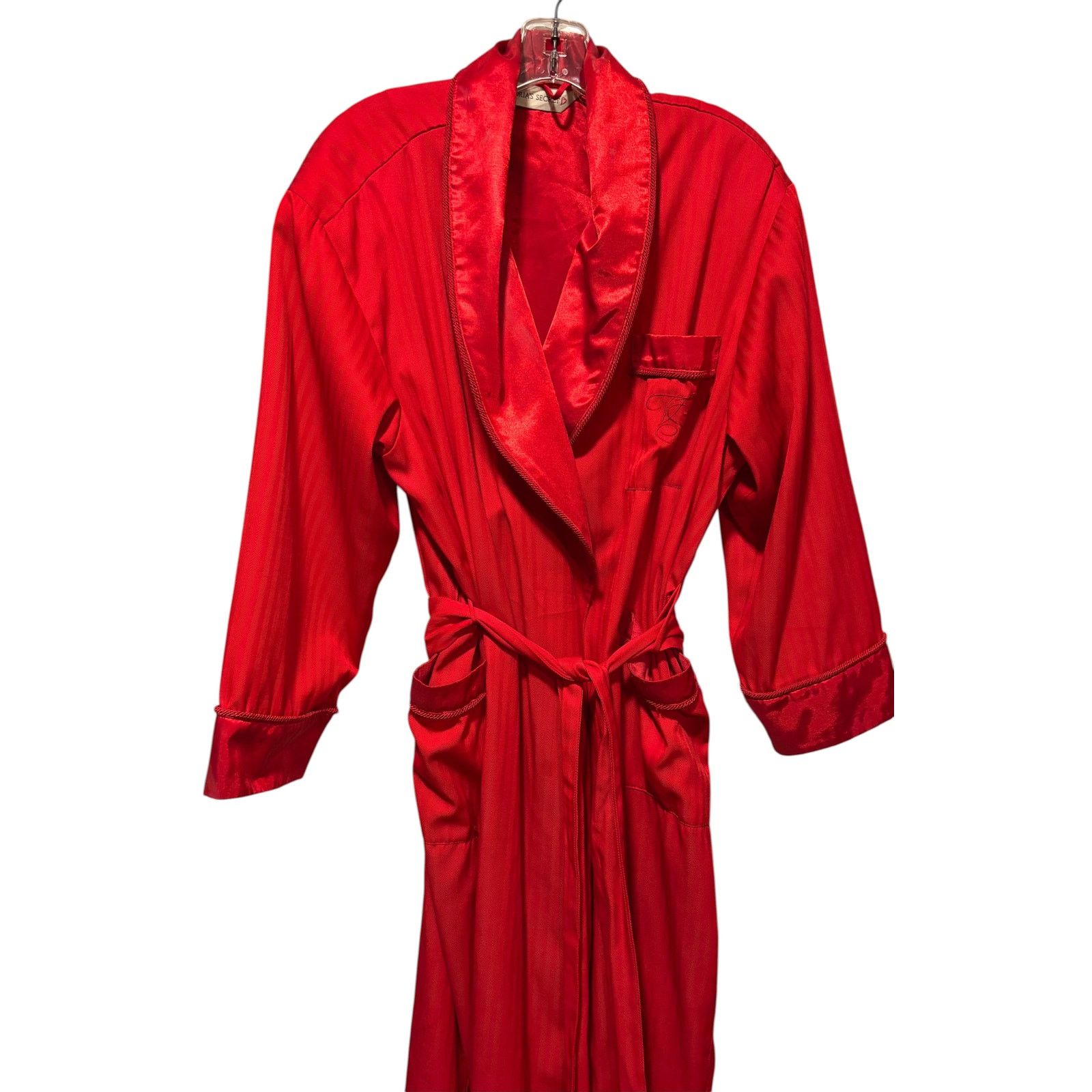 Victoria's Secret Victoria Secret Red Vintage Long Bath Robe Silk Satin XS/S Size ONE SIZE - 3 Thumbnail