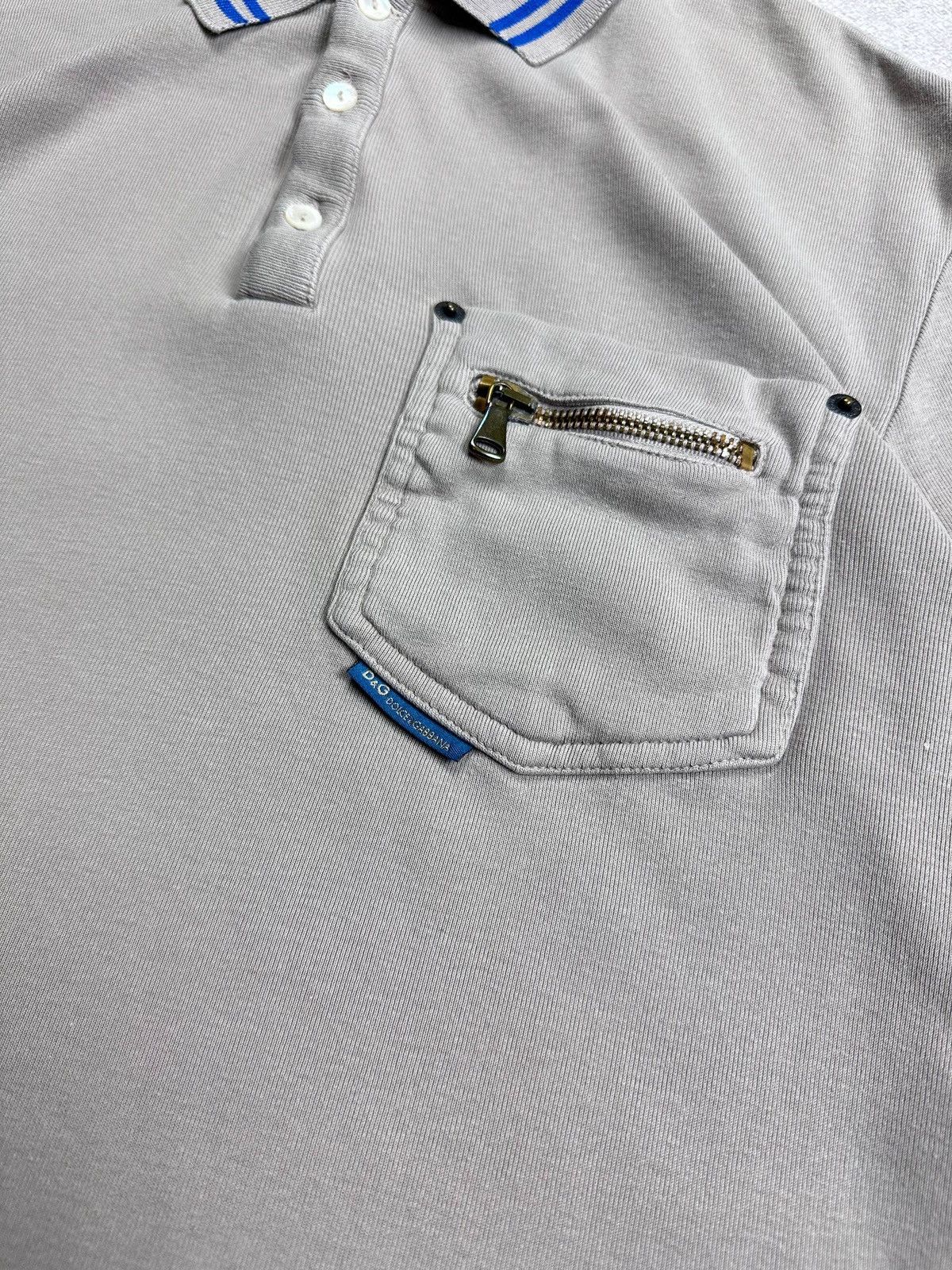 Dolce & Gabbana Vintage Dolce & Gabbana Grey Rugby Longsleeve Shirt L Size US L / EU 52-54 / 3 - 4 Thumbnail