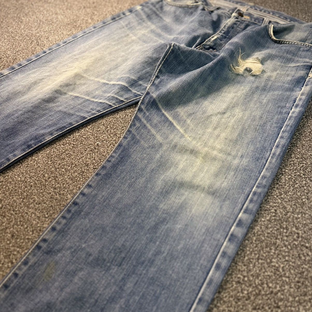 14th Addiction Vintage Japanese Edwin 404 Distressed Aging Faded Denim W34 Size US 34 / EU 50 - 5 Thumbnail