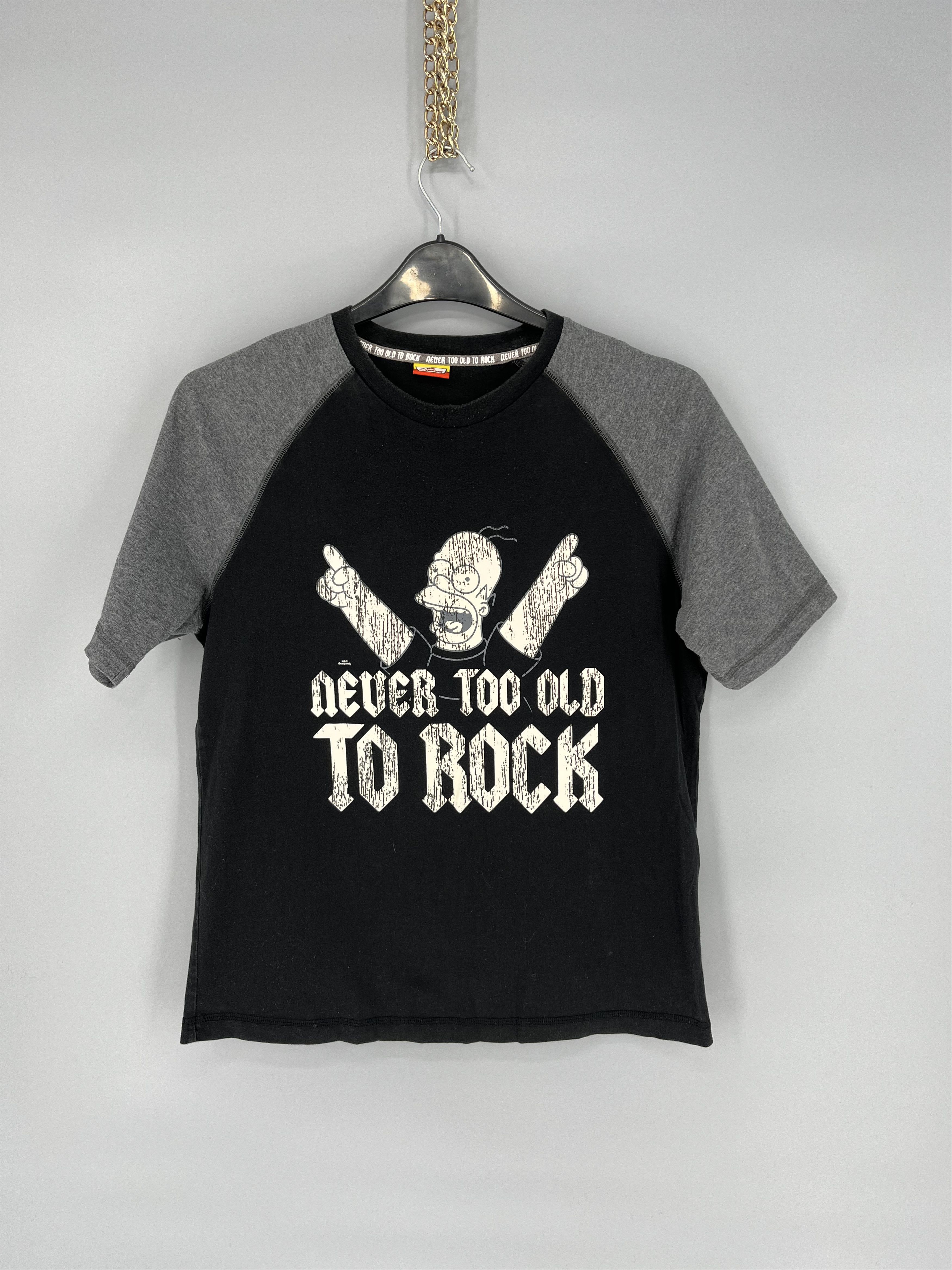 The Simpsons Vintage Y2K The Simpsons Never Too To Rock 2006 Size US M / EU 48-50 / 2 - 1 Thumbnail