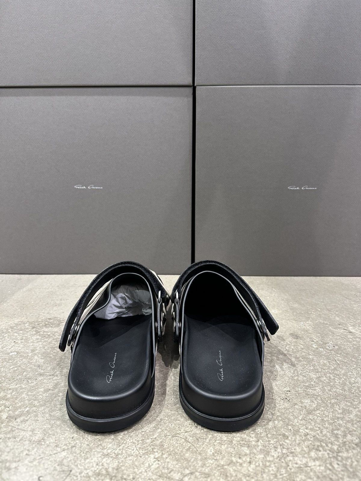 Rick Owens RICK OWENS - Megalaced Mule Granola Black Size US 12 / EU 45 - 4 Thumbnail