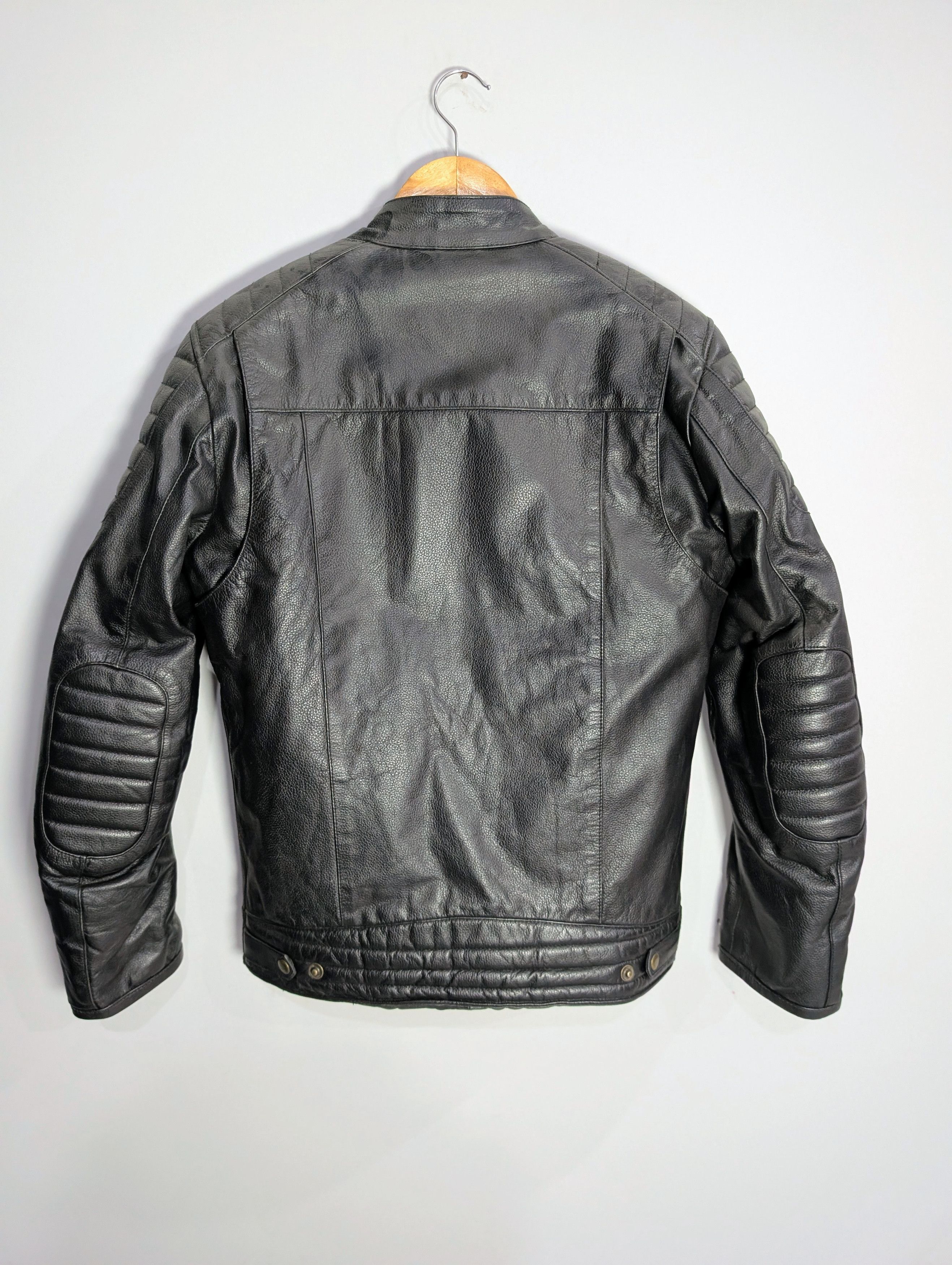 Vintage Men Motorcycle Leather Jacket Vintage Biker Style Streetwear Size US S / EU 44-46 / 1 - 4 Thumbnail