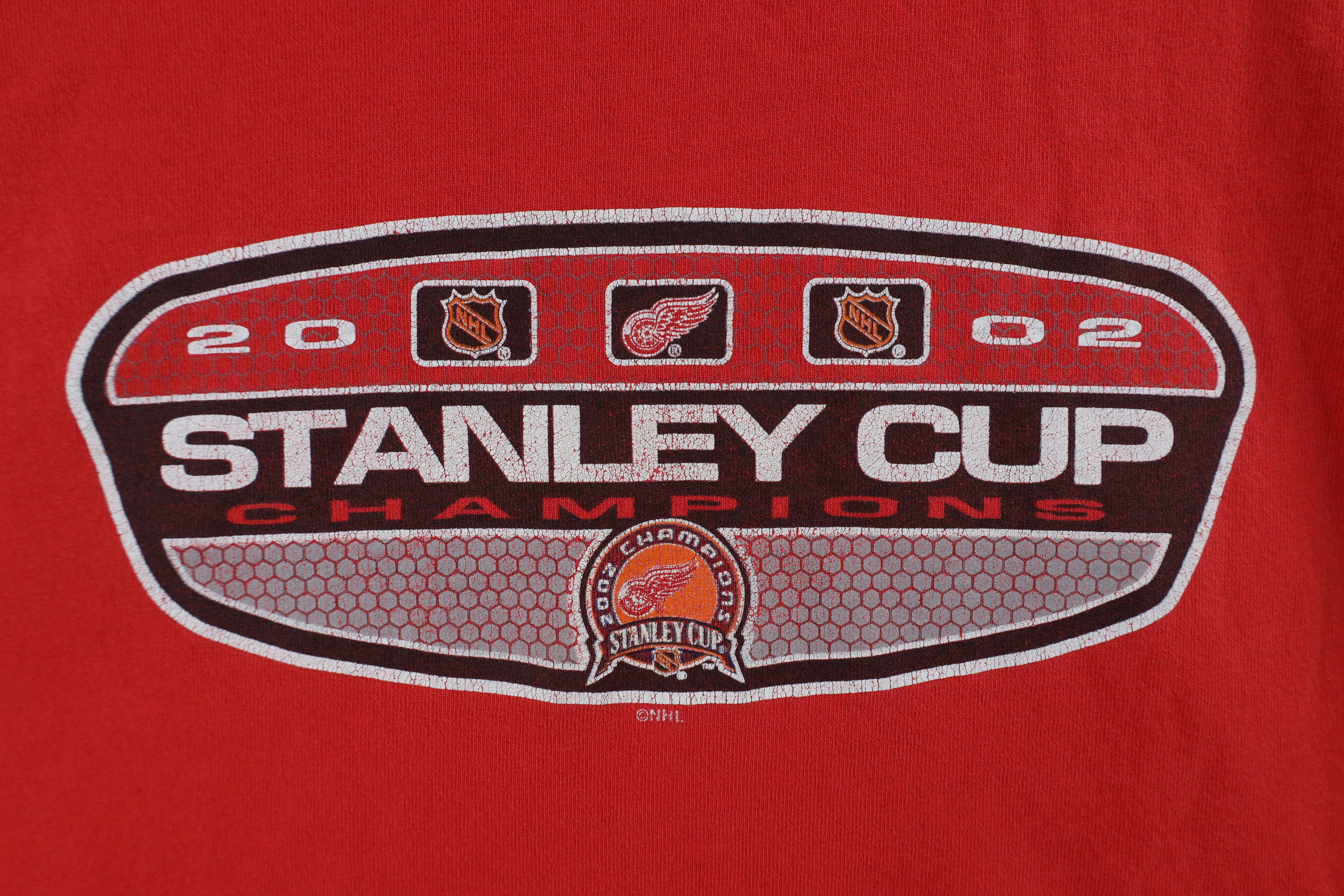 Vintage Vintage Y2K Stanley Cup Champs Detroit Red Wings T-Shirt Size US XXL / EU 58 / 5 - 4 Thumbnail