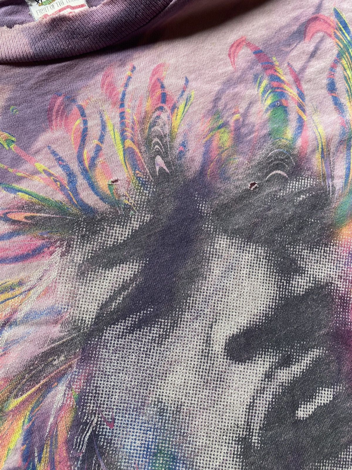 Band Tees × Vintage Vintage Jimmi Hendrix T Shirt Experience Tye Dye 90s Size US XL / EU 56 / 4 - 5 Thumbnail