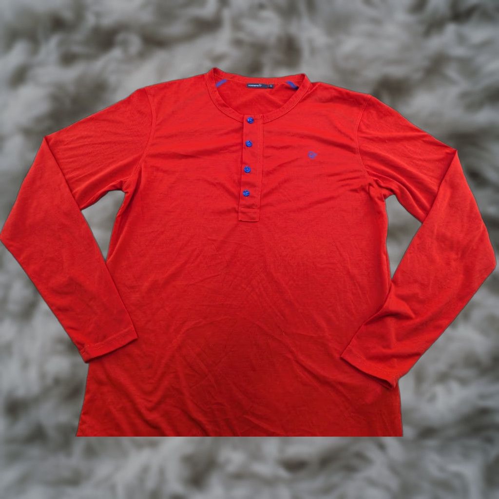 Vintage Norrona Falketind Long Sleeve Shirt Mens Small Pullover Outdoor Hiking Orange Solid Quick Dry Stretch Size US S / EU 44-46 / 1 - 1 Thumbnail