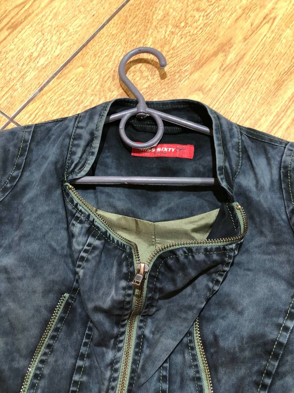 Miss Sixty MISS SIXTY Vintage Faded Grunge Cyber Punk JACKET Size S / US 4 / IT 40 - 7 Thumbnail