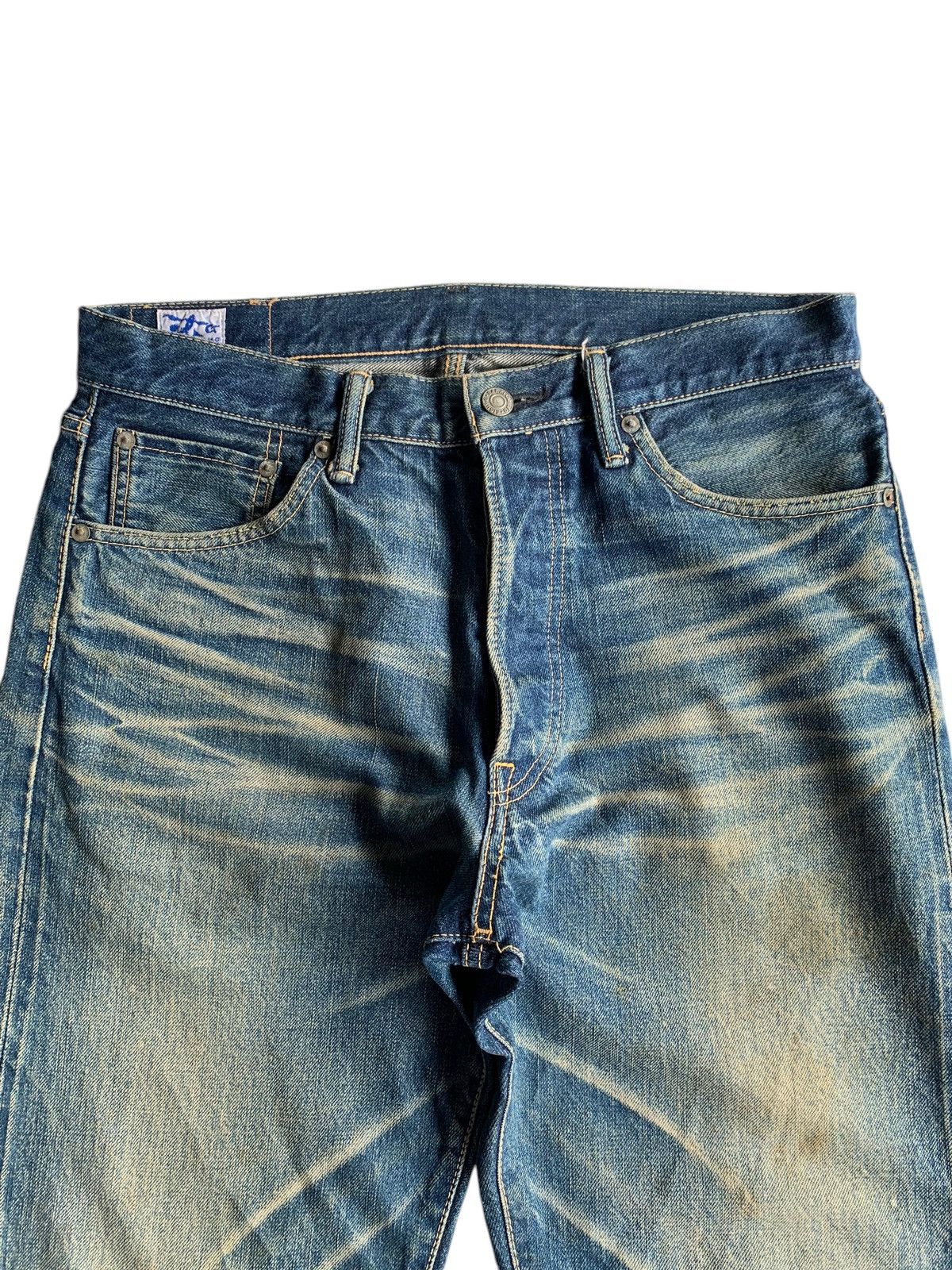 Kapital Vintage Eight-G Japanese Mudwash Selvedge Distressed Denim Size US 32 / EU 48 - 17 Thumbnail