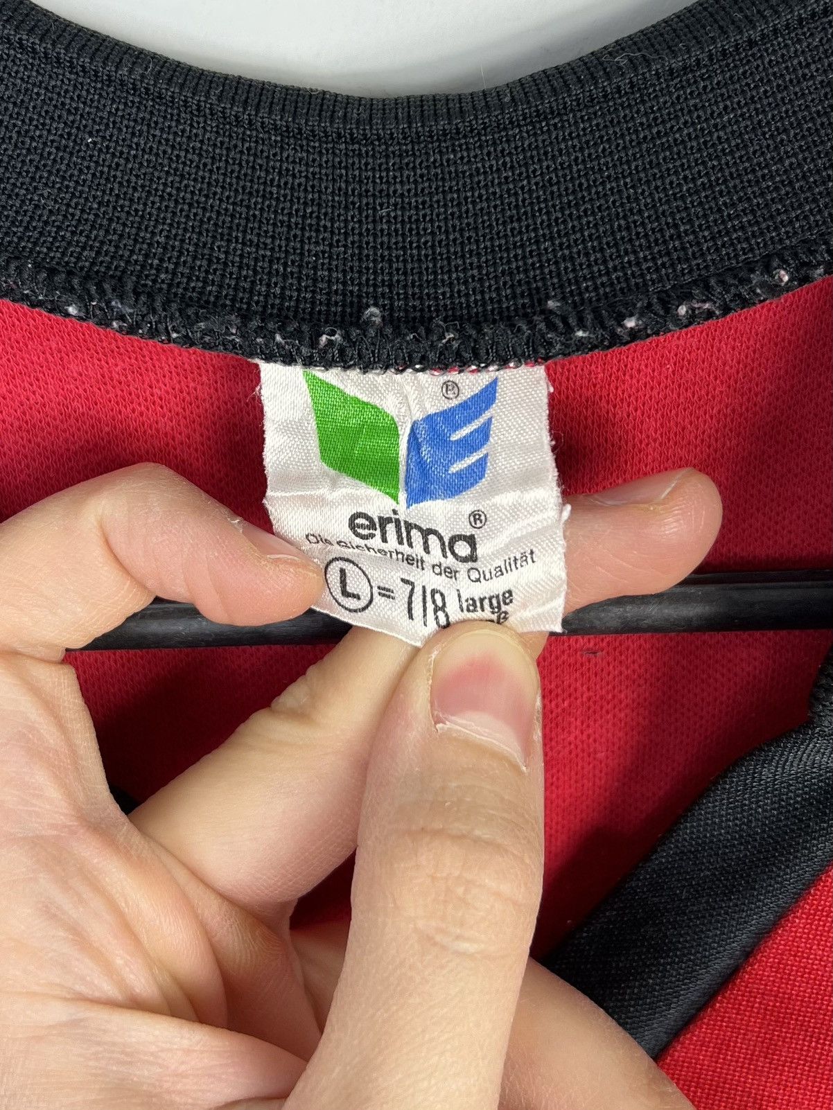 Erima Rare Longsleeve Erima Vintage 80’s Red Sport Football Size US L / EU 52-54 / 3 - 3 Thumbnail