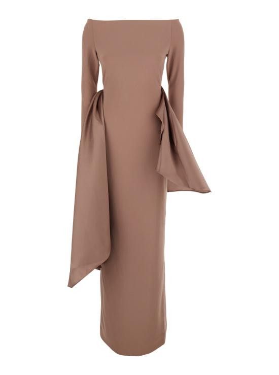 SOLACE LONDON Women Long Skirts OS43007COCOA Brown