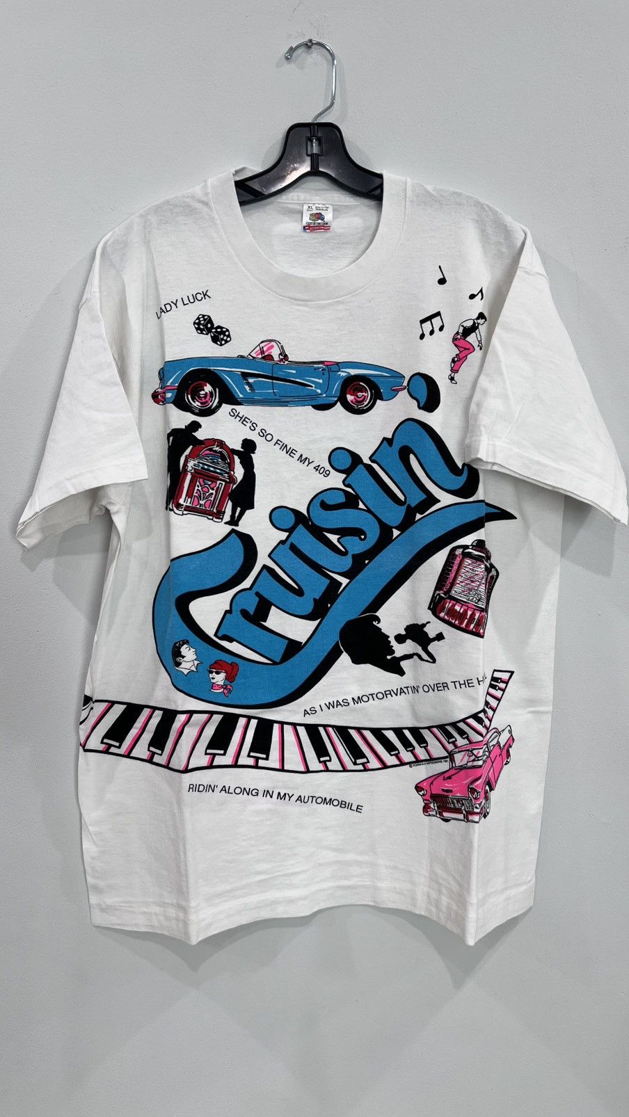 Vintage 1991 Cruisin' "Back to the 50's" Vintage T-Shirt size XL Size US XL / EU 56 / 4 - 1 Thumbnail